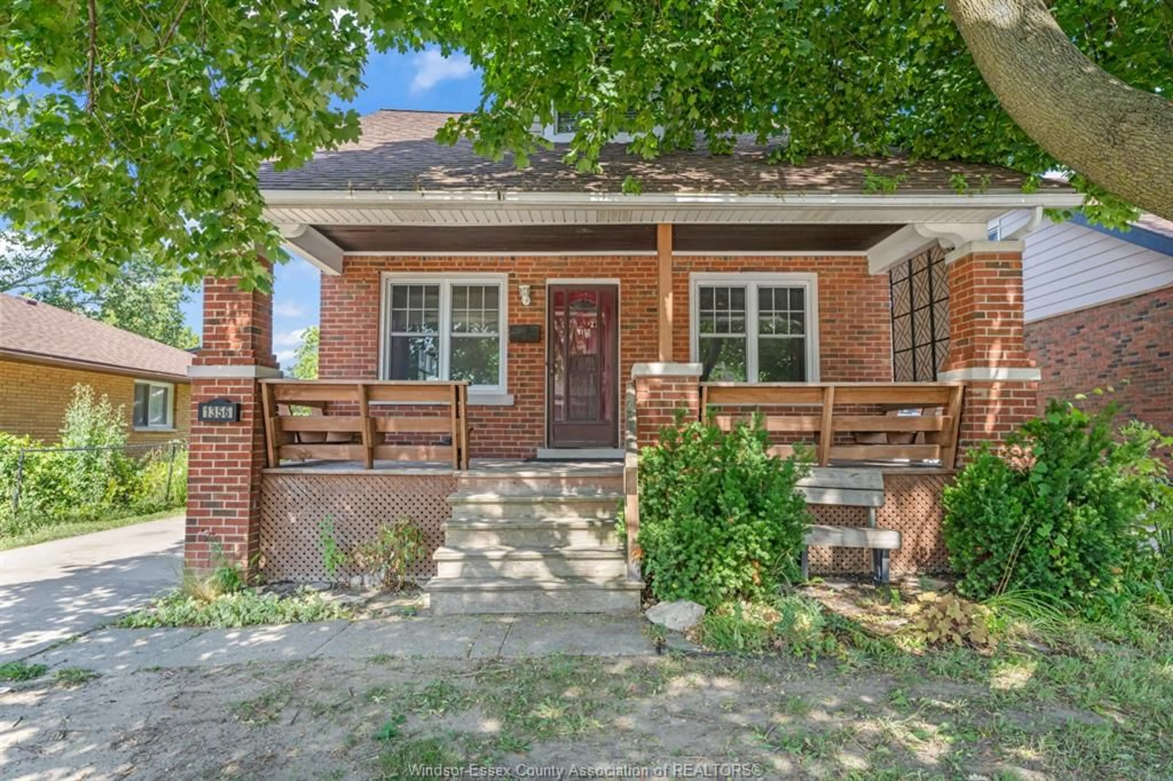 Home with brick exterior material, street for 1356 PILLETTE, Windsor Ontario N8Y 3B9