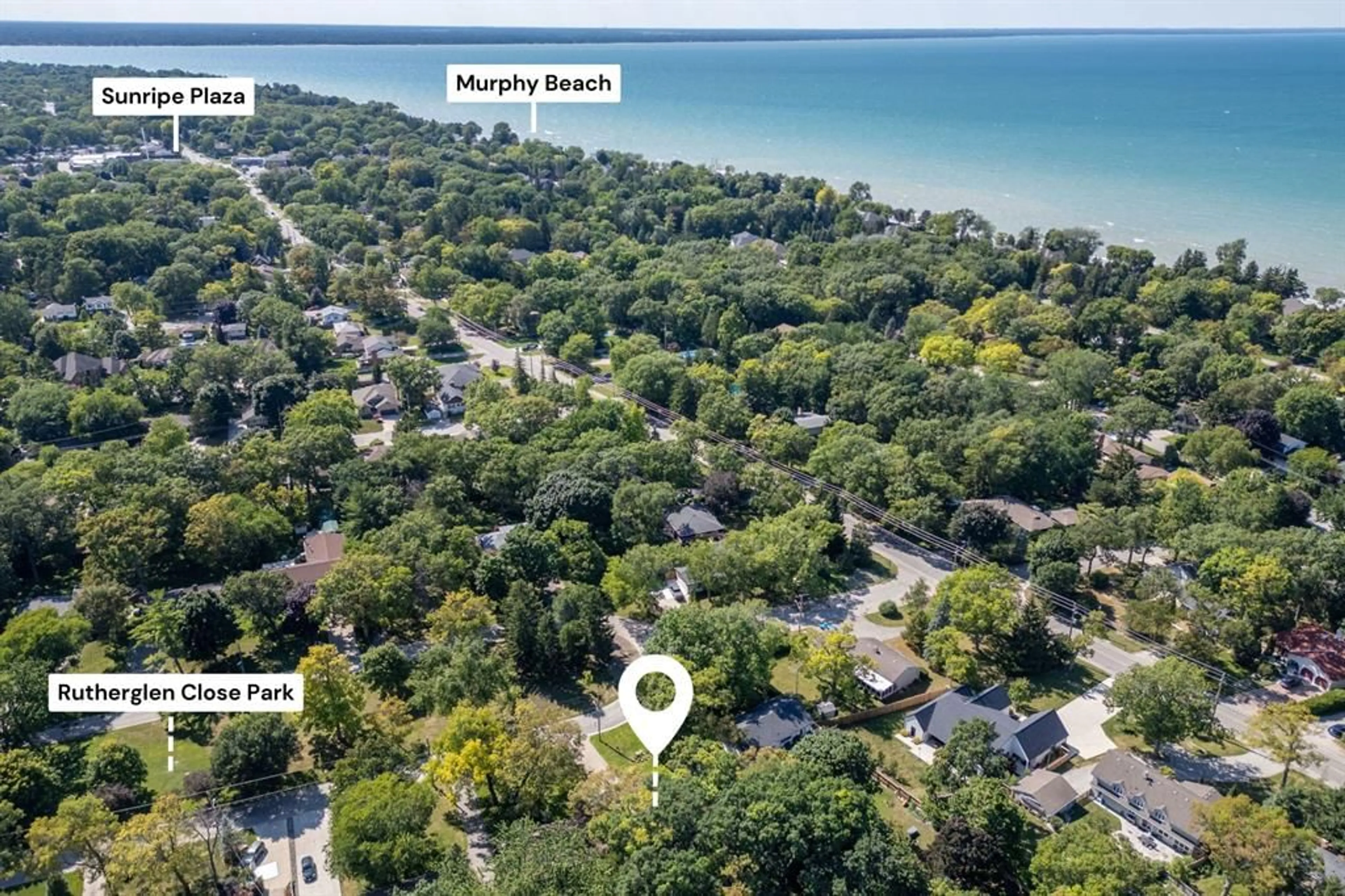 A pic from outside/outdoor area/front of a property/back of a property/a pic from drone, water/lake/river/ocean view for 1732 Rutherglen Close, Sarnia Ontario N7S 3R9