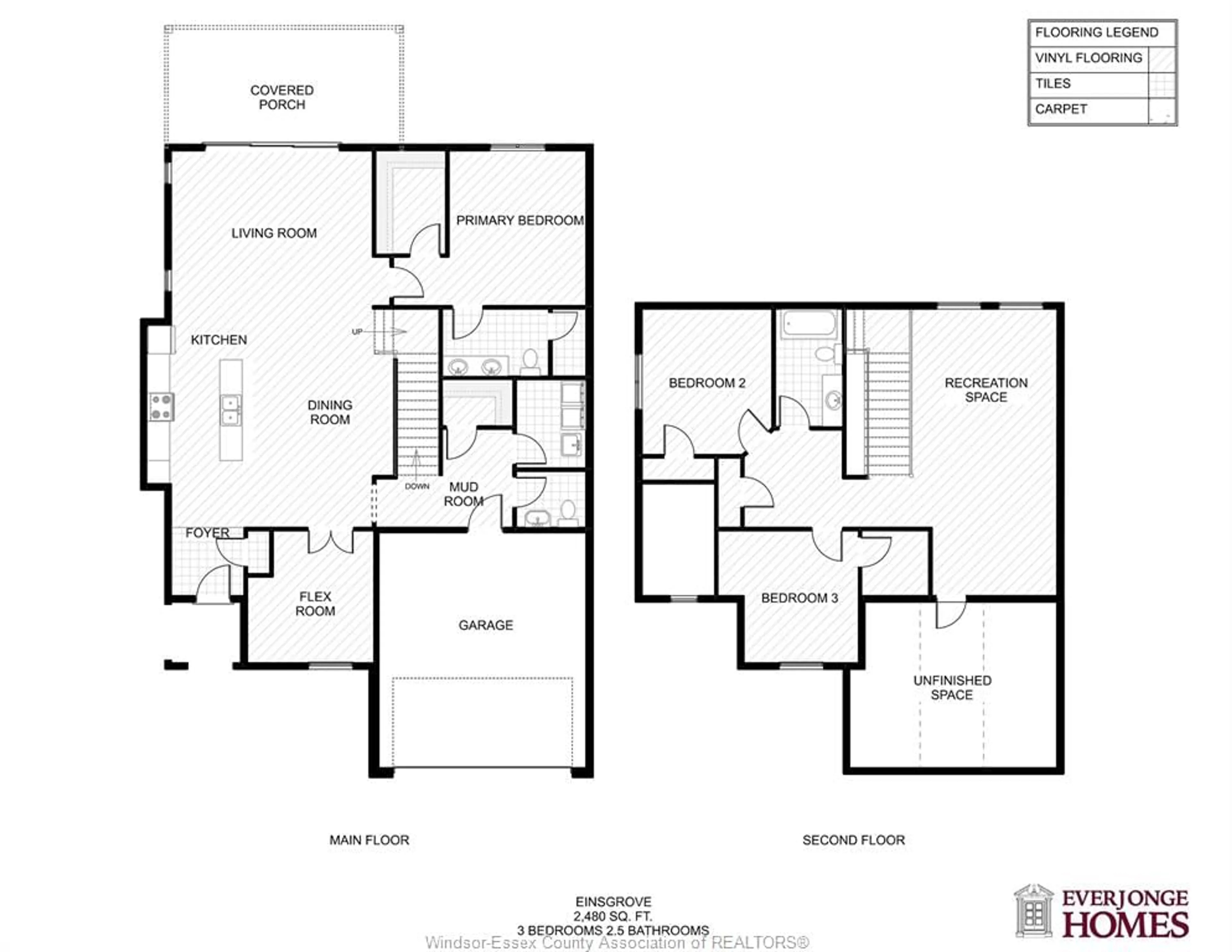 Floor plan for 115 ERIE ISLE Crt, Amherstburg Ontario N9V 0H1
