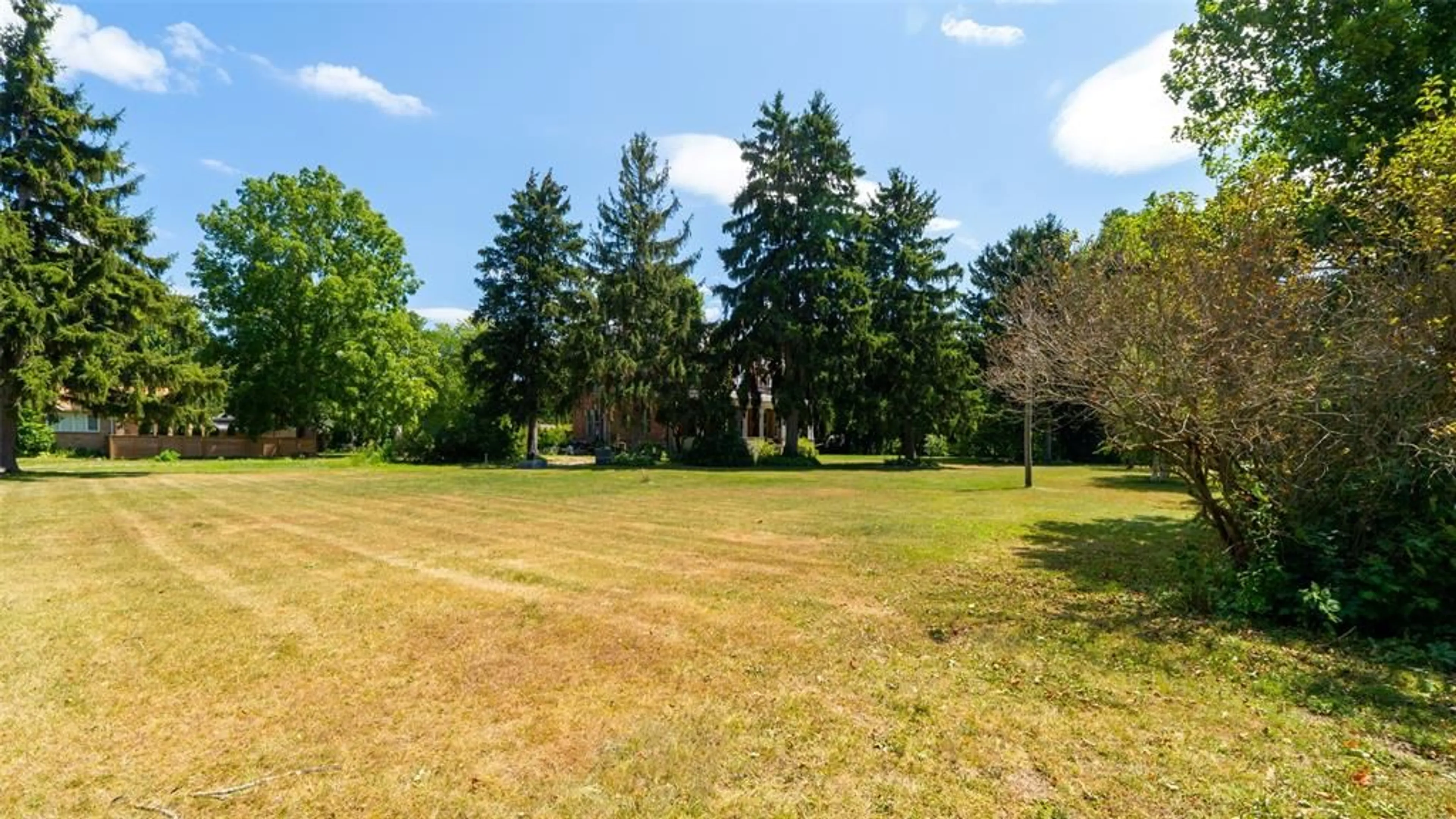 A pic from outside/outdoor area/front of a property/back of a property/a pic from drone, forest/trees view for 57 Mary St, Thamesville Ontario N0P 2K0