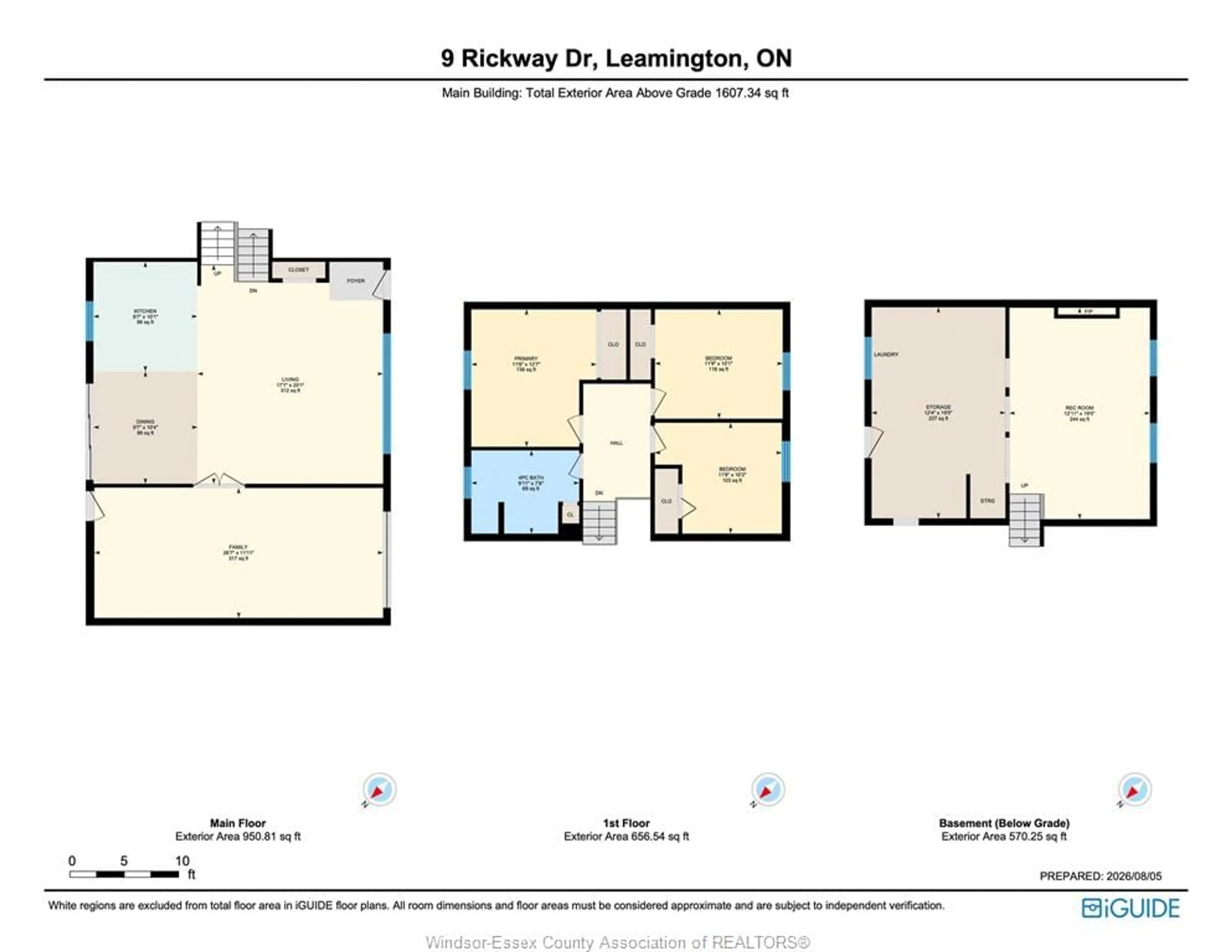 Floor plan for 9 Rickway Dr, Leamington Ontario N8H 2M3