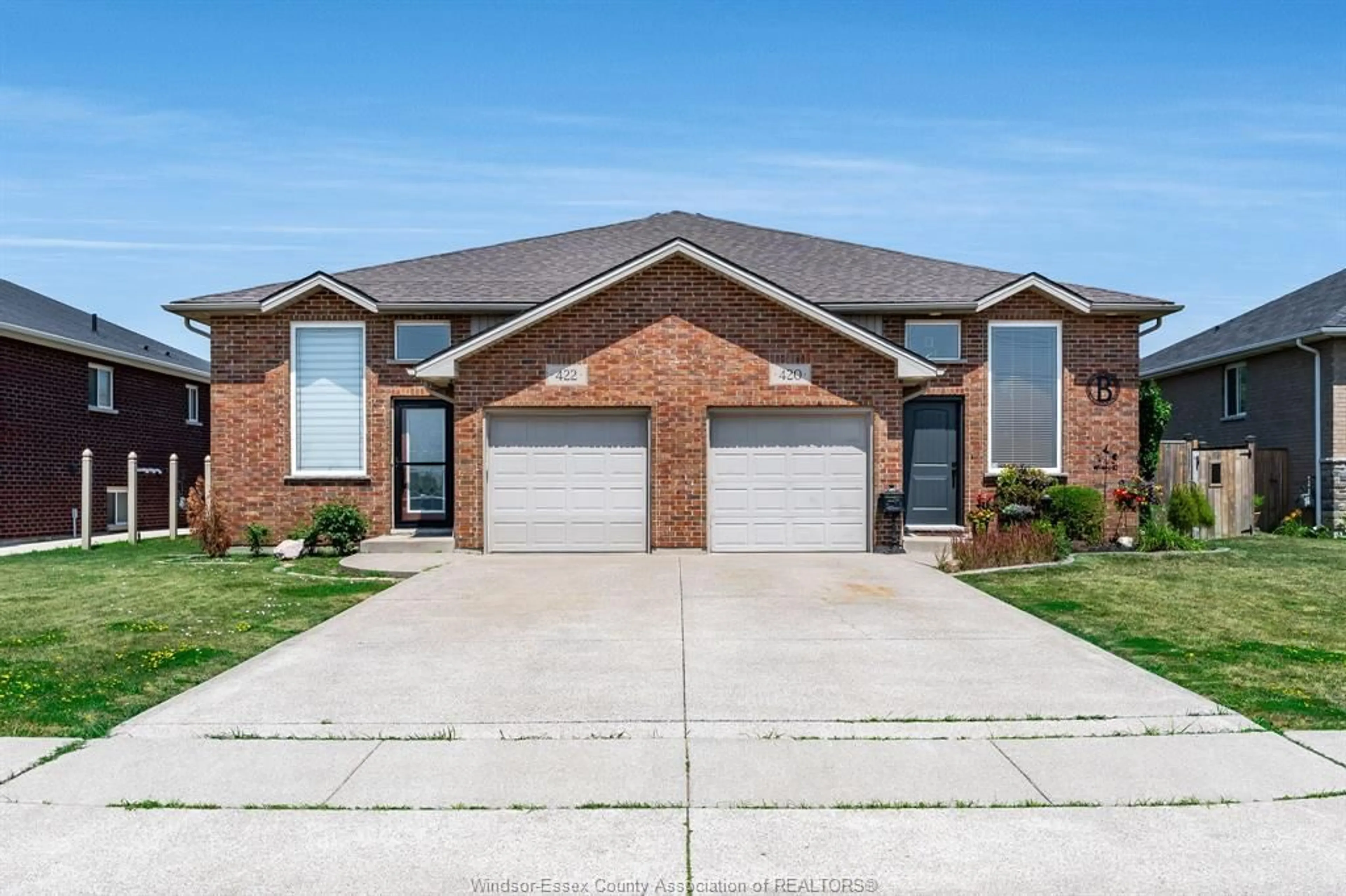Home with brick exterior material, street for 420 MARLA Cres, Lakeshore Ontario N8L 1B9