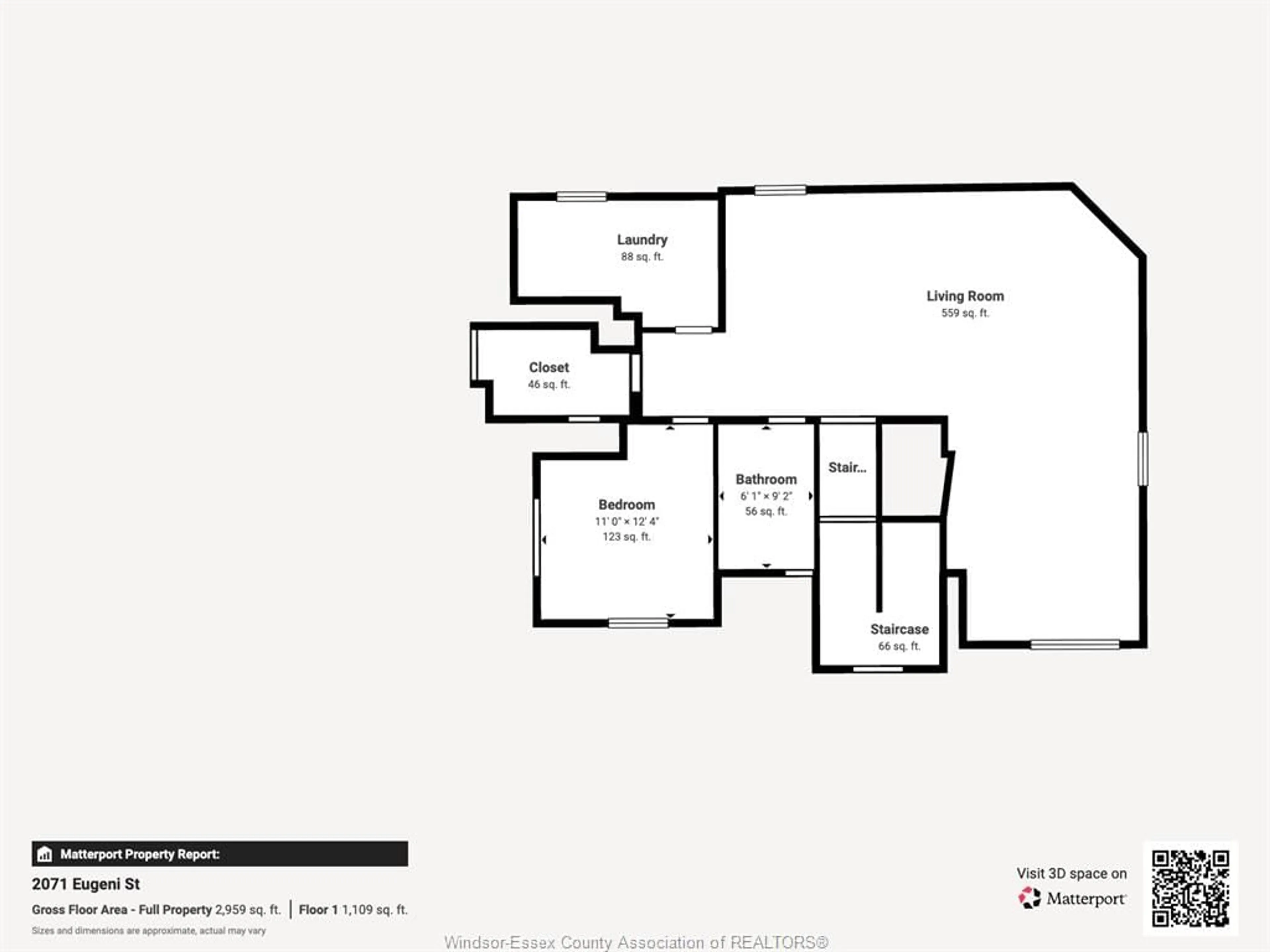 Floor plan for 2071 EUGENI, Tecumseh Ontario N9K 1B3