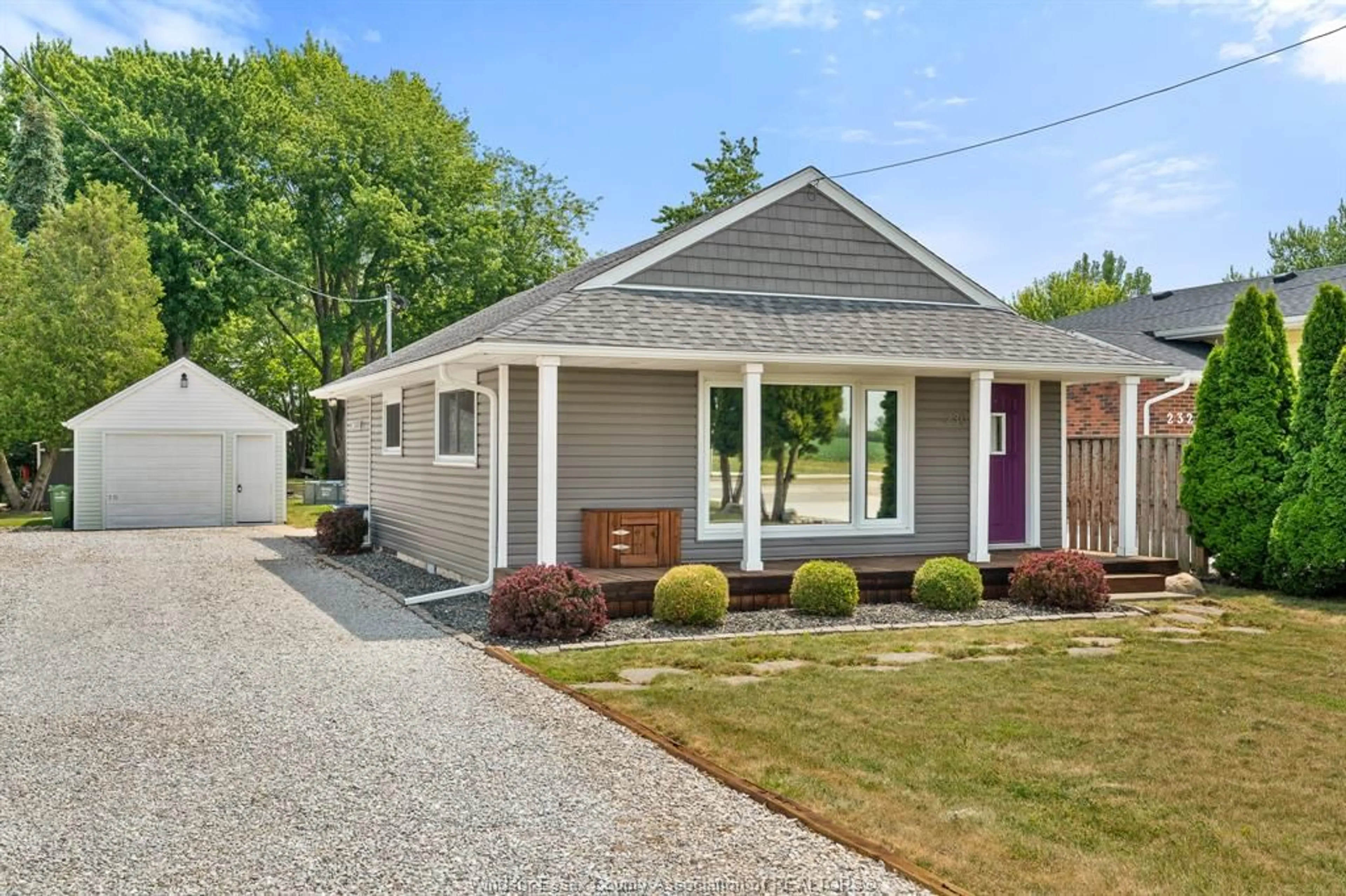 Home with vinyl exterior material, street for 230 Renaud Line, Lakeshore Ontario N8L 0J7