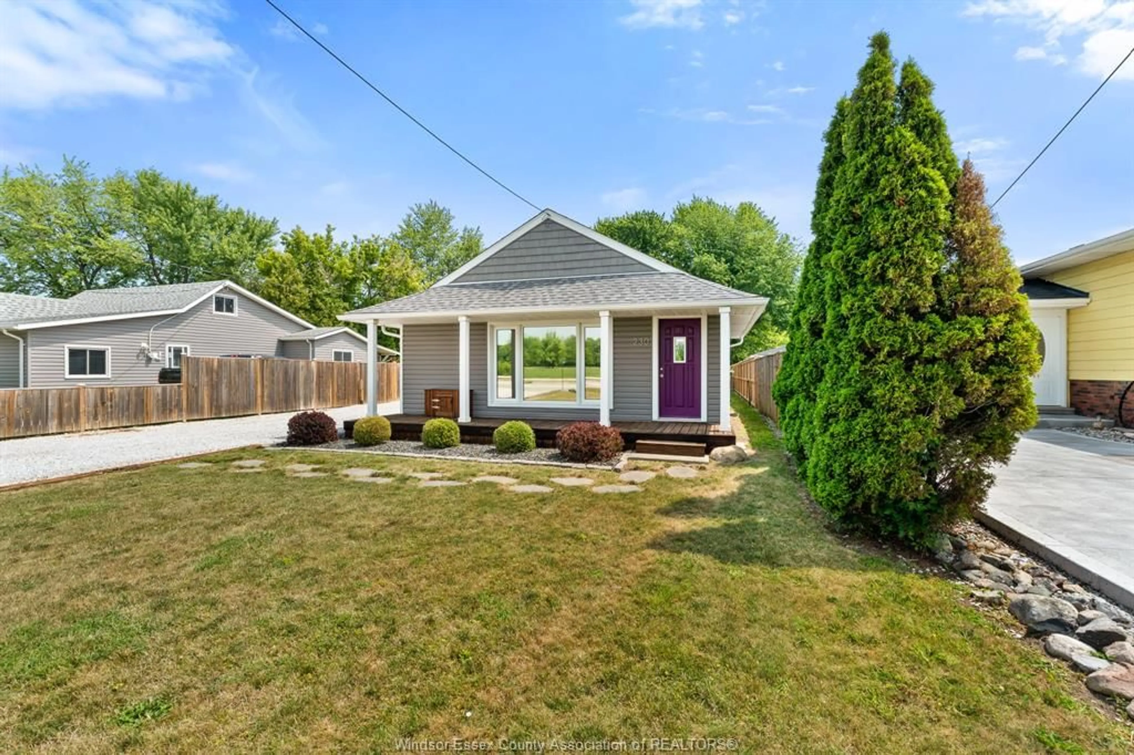 Home with vinyl exterior material, street for 230 Renaud Line, Lakeshore Ontario N8L 0J7