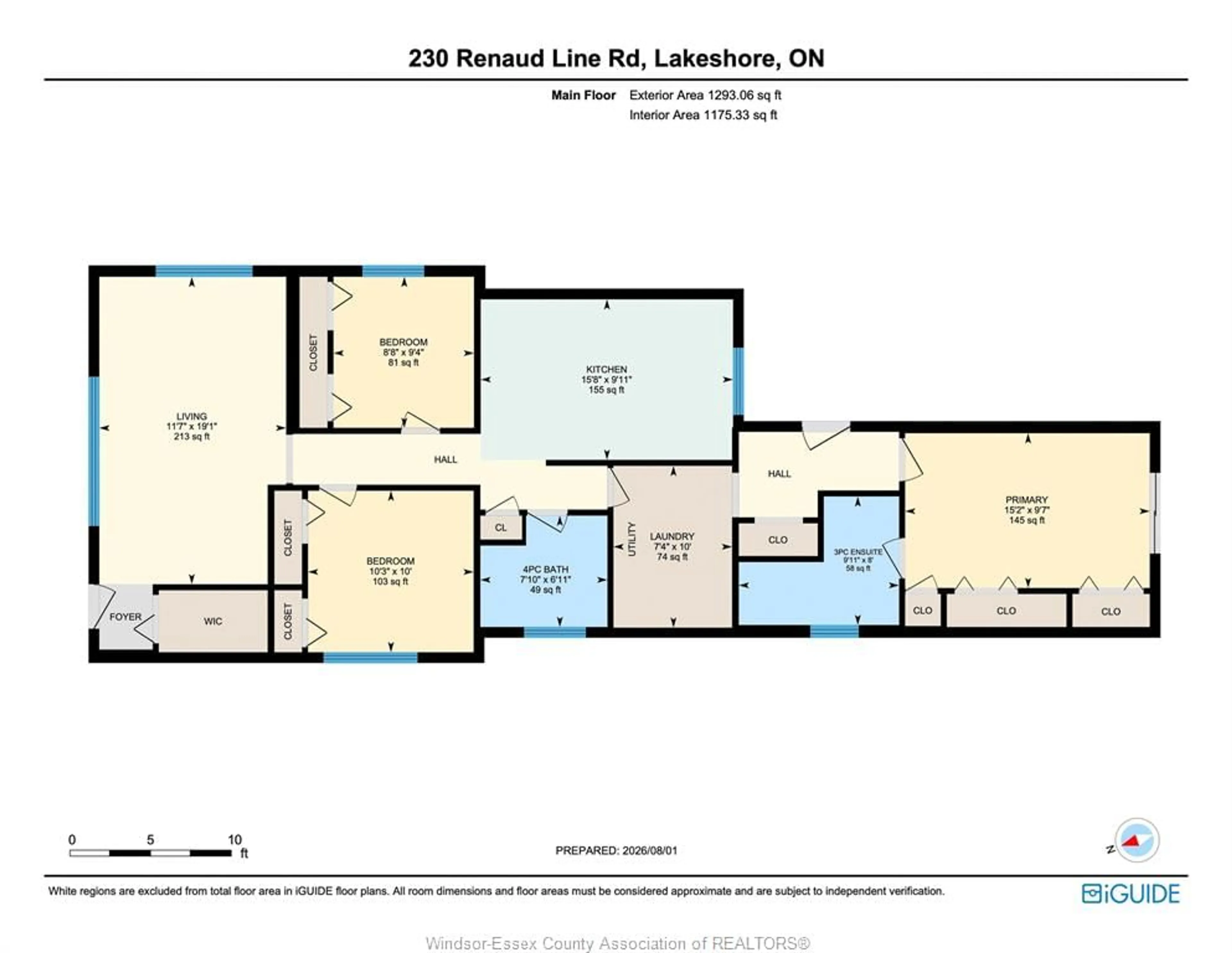 Floor plan for 230 Renaud Line, Lakeshore Ontario N8L 0J7