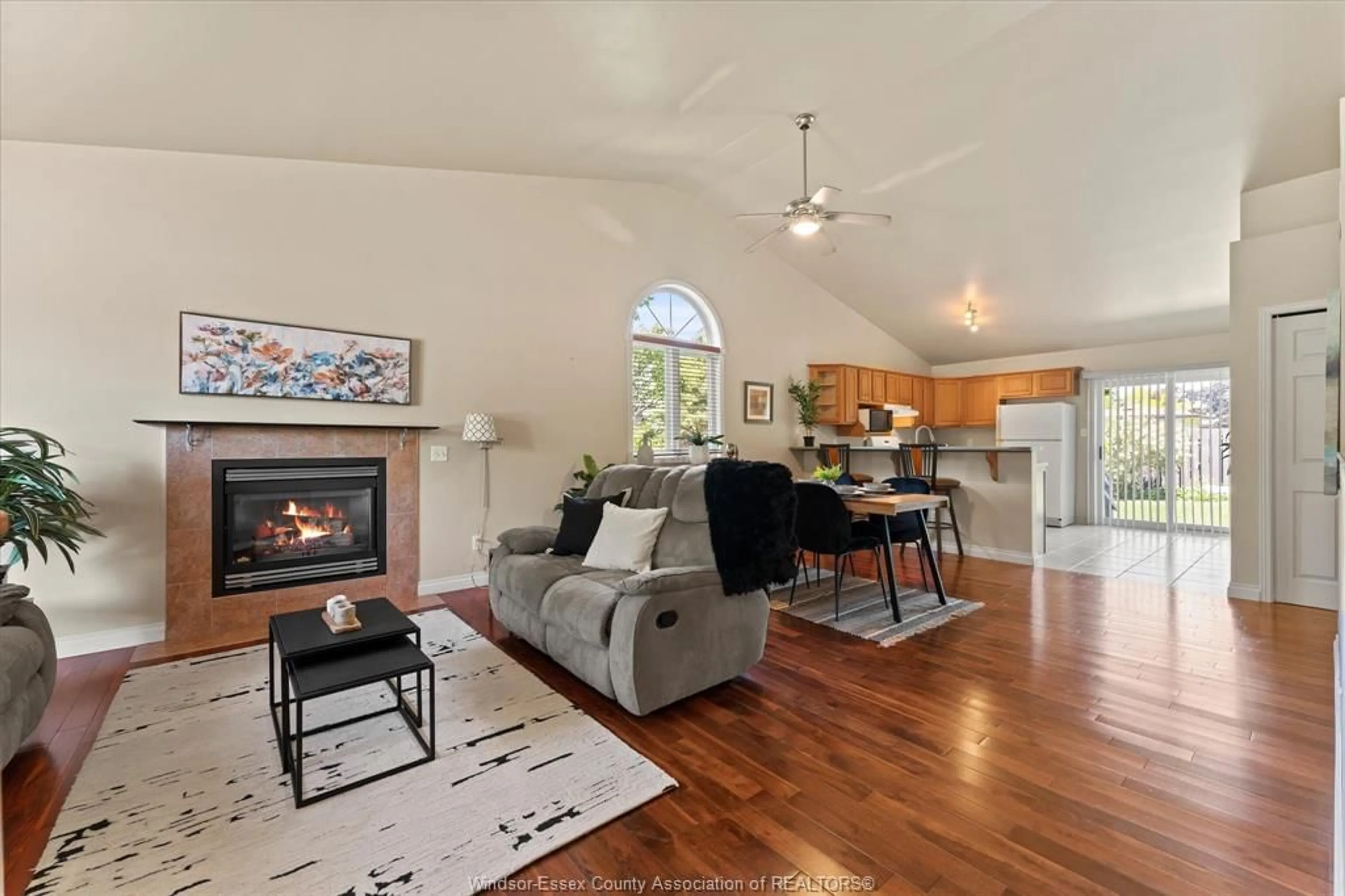 Living room with furniture, ceramic/tile floor for 1286 Rendezvous, Windsor Ontario N8P 1K6