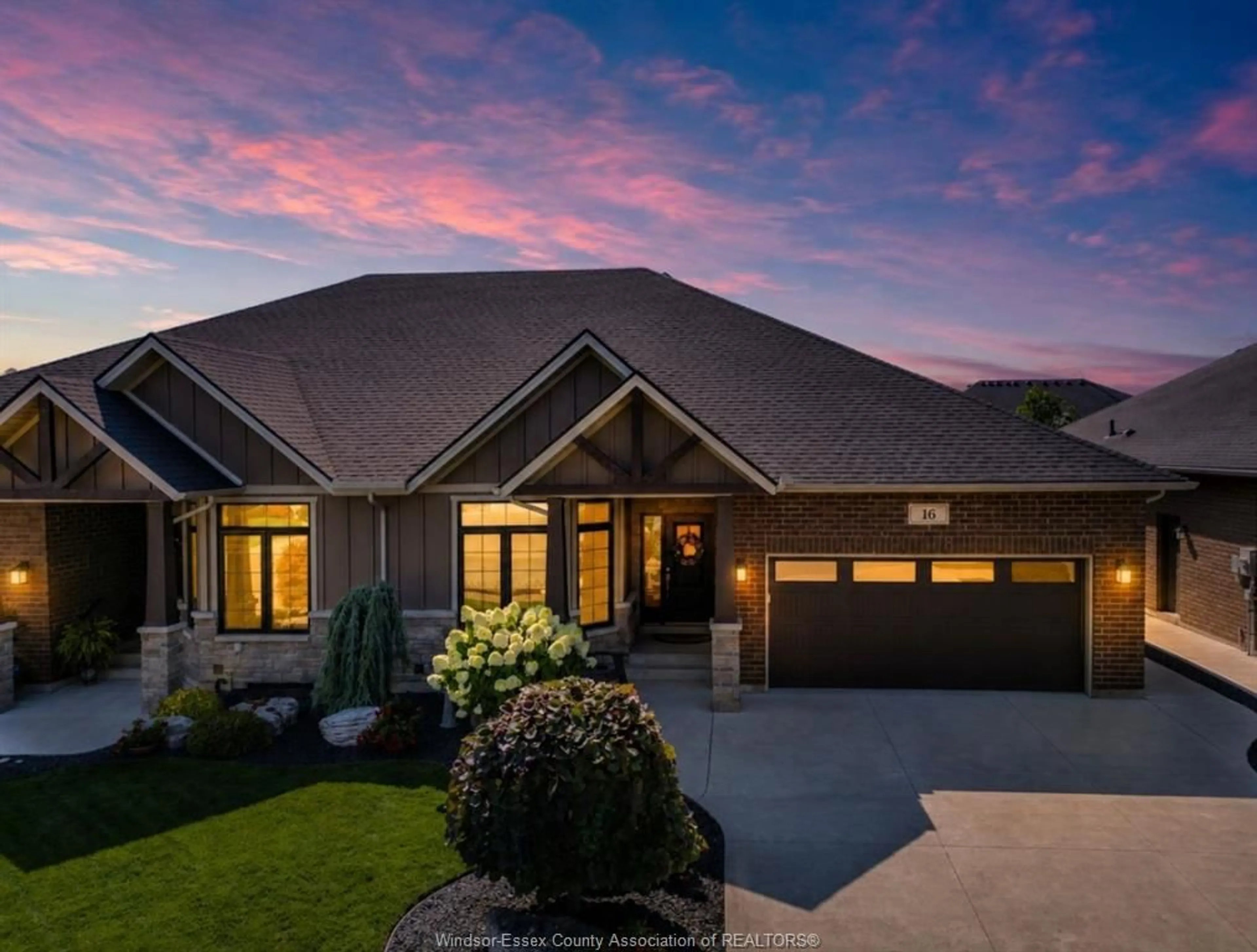 Home with brick exterior material, street for 16 ROBIN Crt, Kingsville Ontario N9Y 0E2