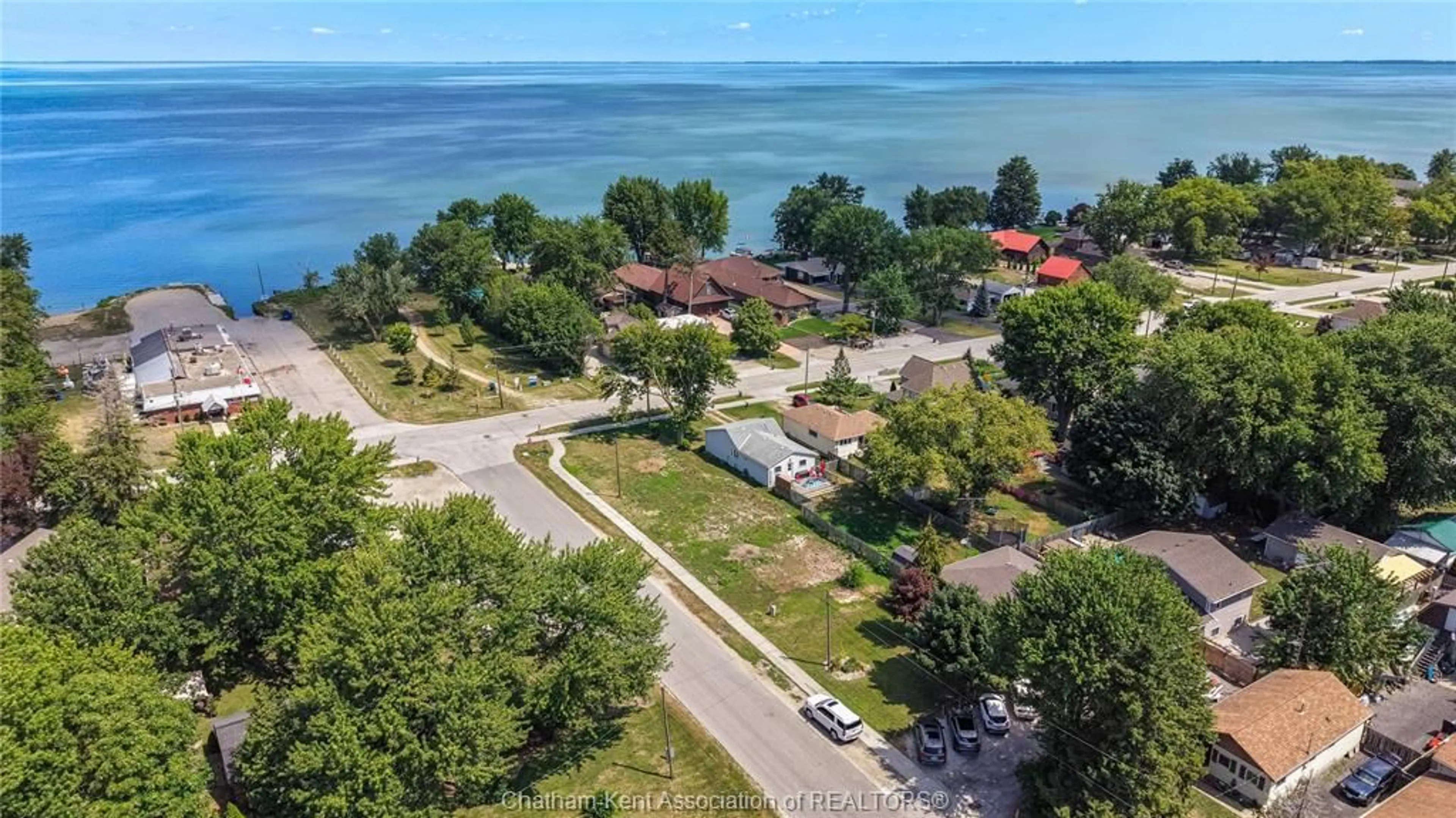 A pic from outside/outdoor area/front of a property/back of a property/a pic from drone, water/lake/river/ocean view for 6415 ST CLAIR Rd, Lakeshore Ontario N0R 1N0