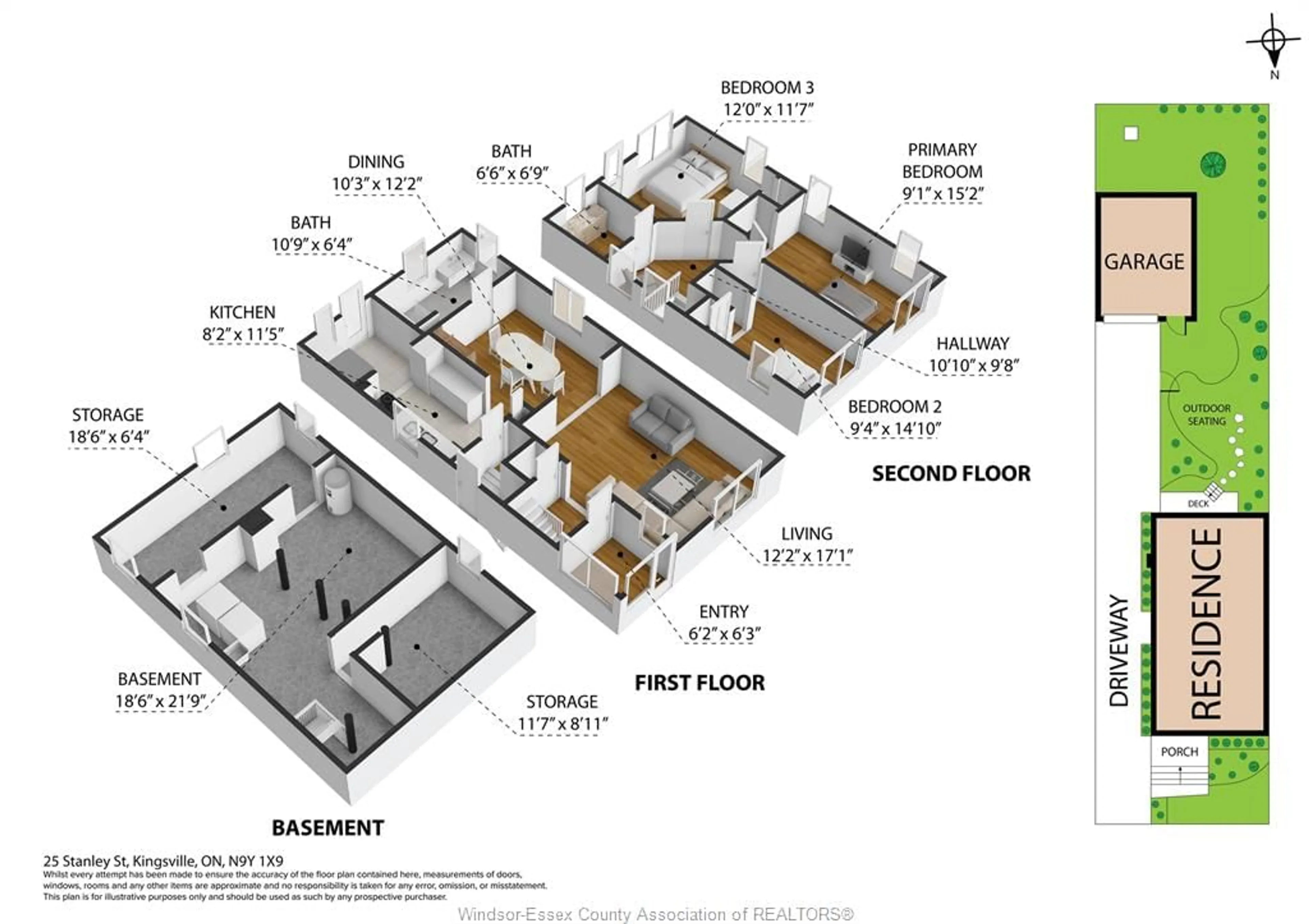 Floor plan for 25 Stanley St, Kingsville Ontario N9Y 1X9