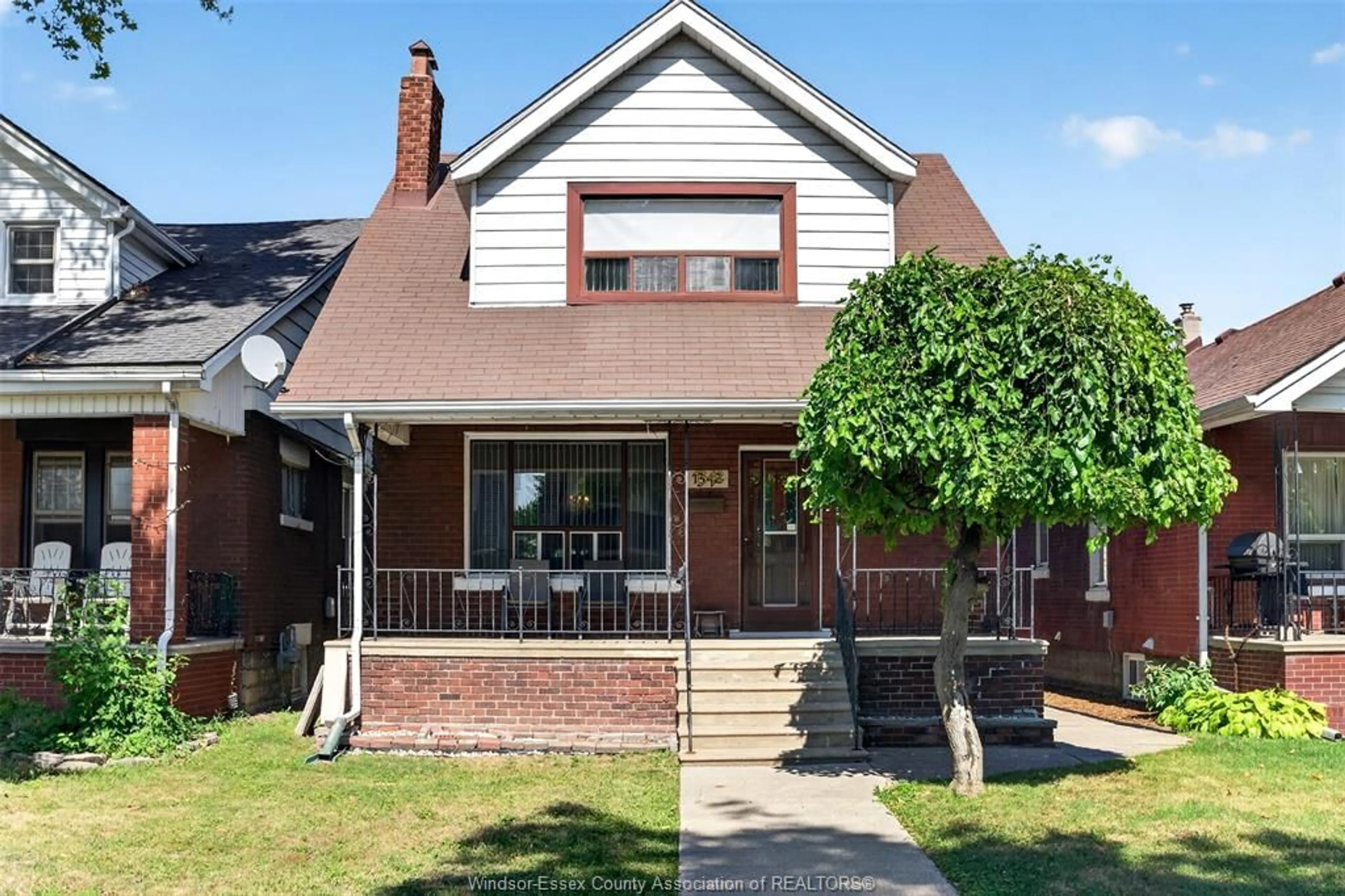 Home with brick exterior material, street for 1342 Hall Ave, Windsor Ontario N8X 4R3