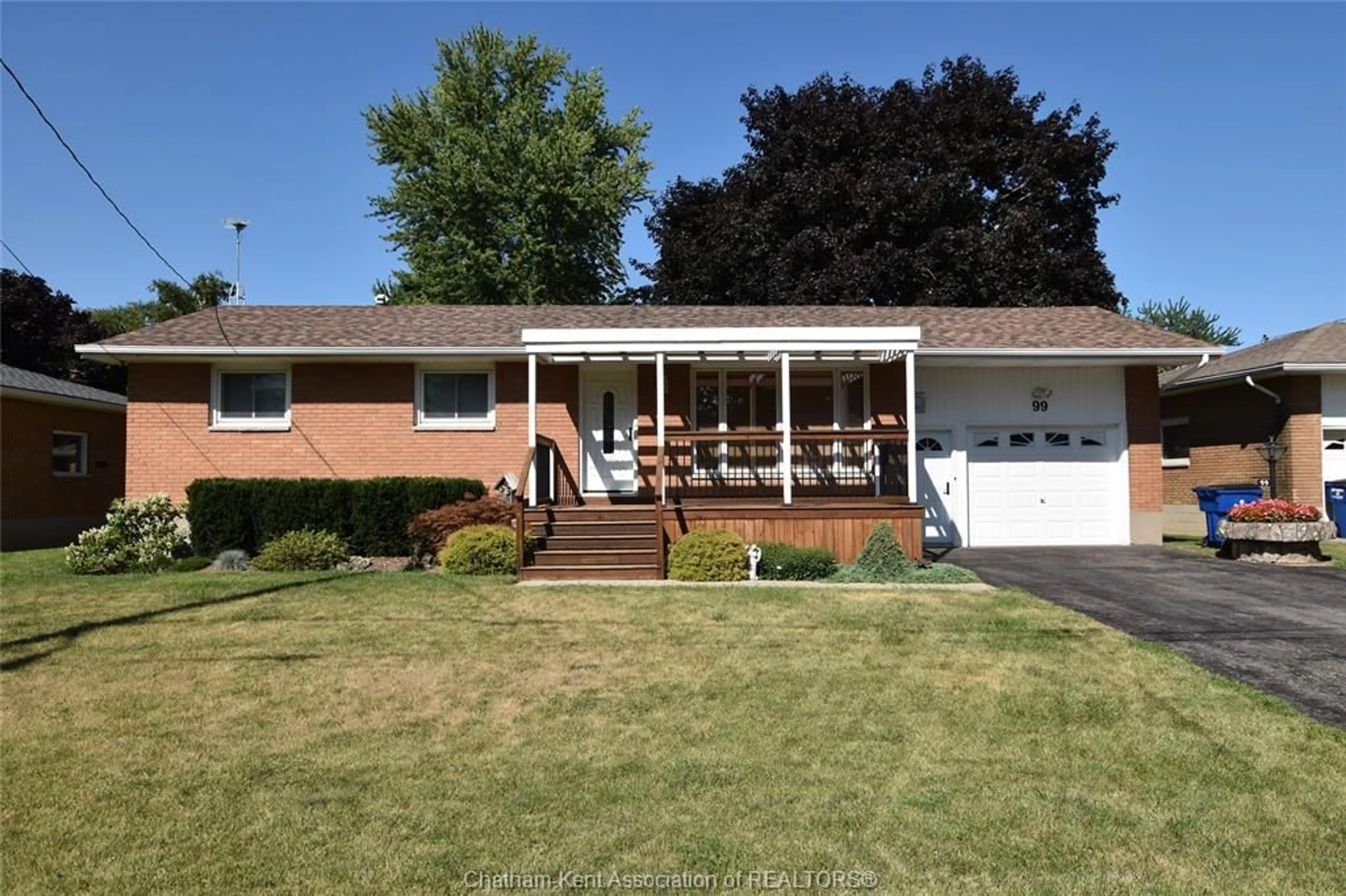 Home with vinyl exterior material, street for 99 English St, Blenheim Ontario N0P 1A0