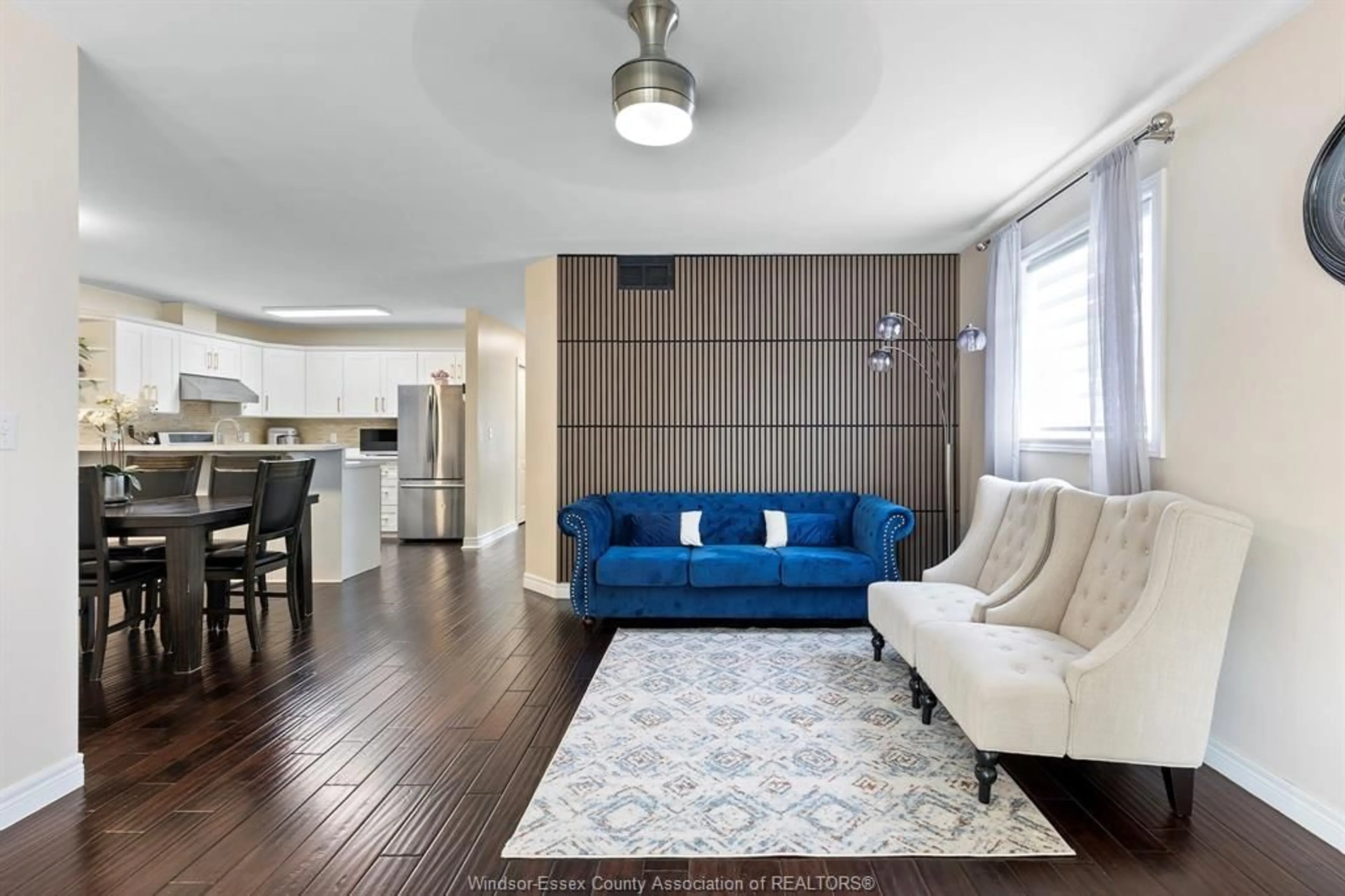 Living room with furniture, wood/laminate floor for 4248 OLD WEST Ave, Windsor Ontario N9G 2X1