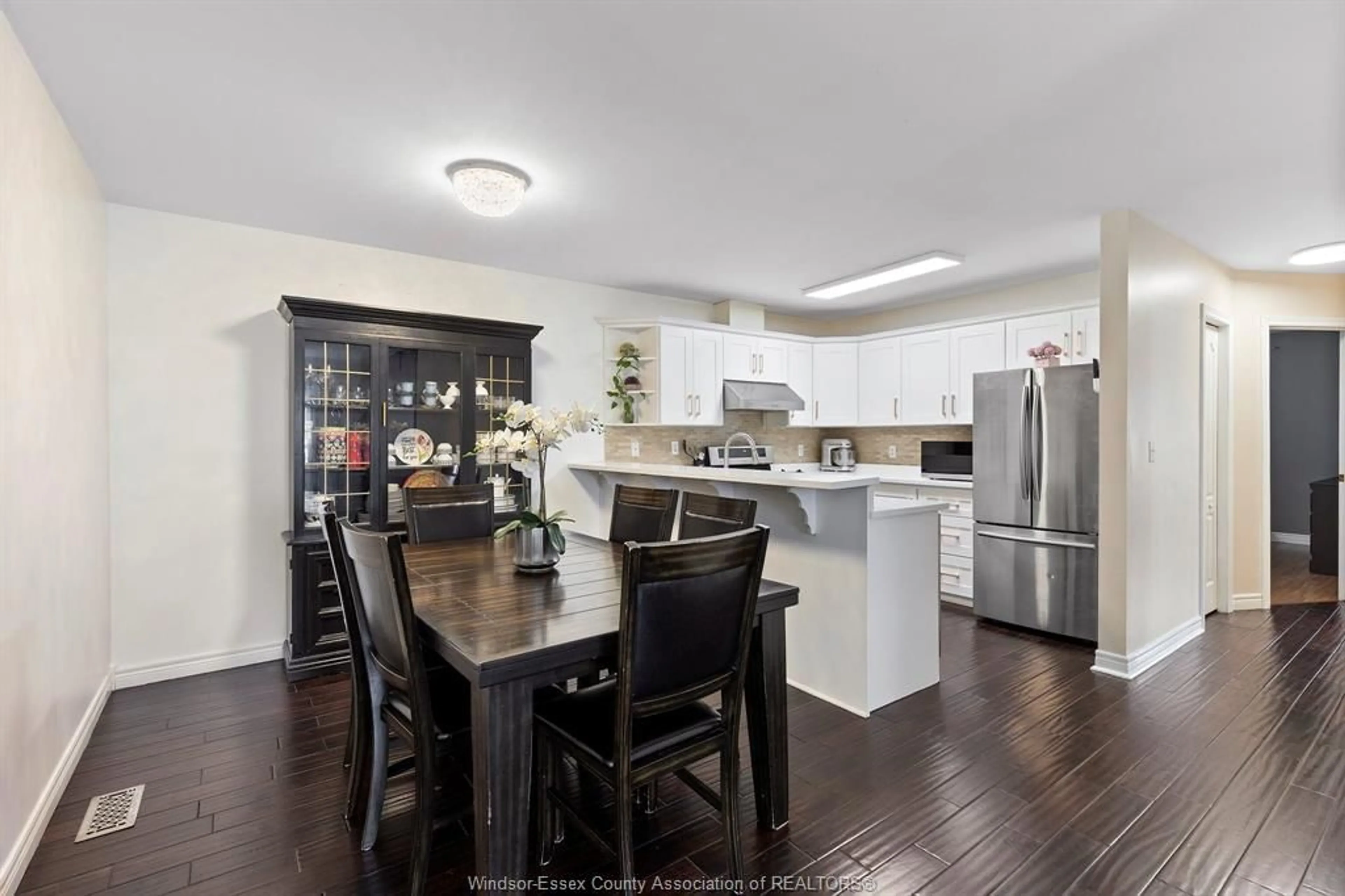 Open concept kitchen, wood/laminate floor for 4248 OLD WEST Ave, Windsor Ontario N9G 2X1