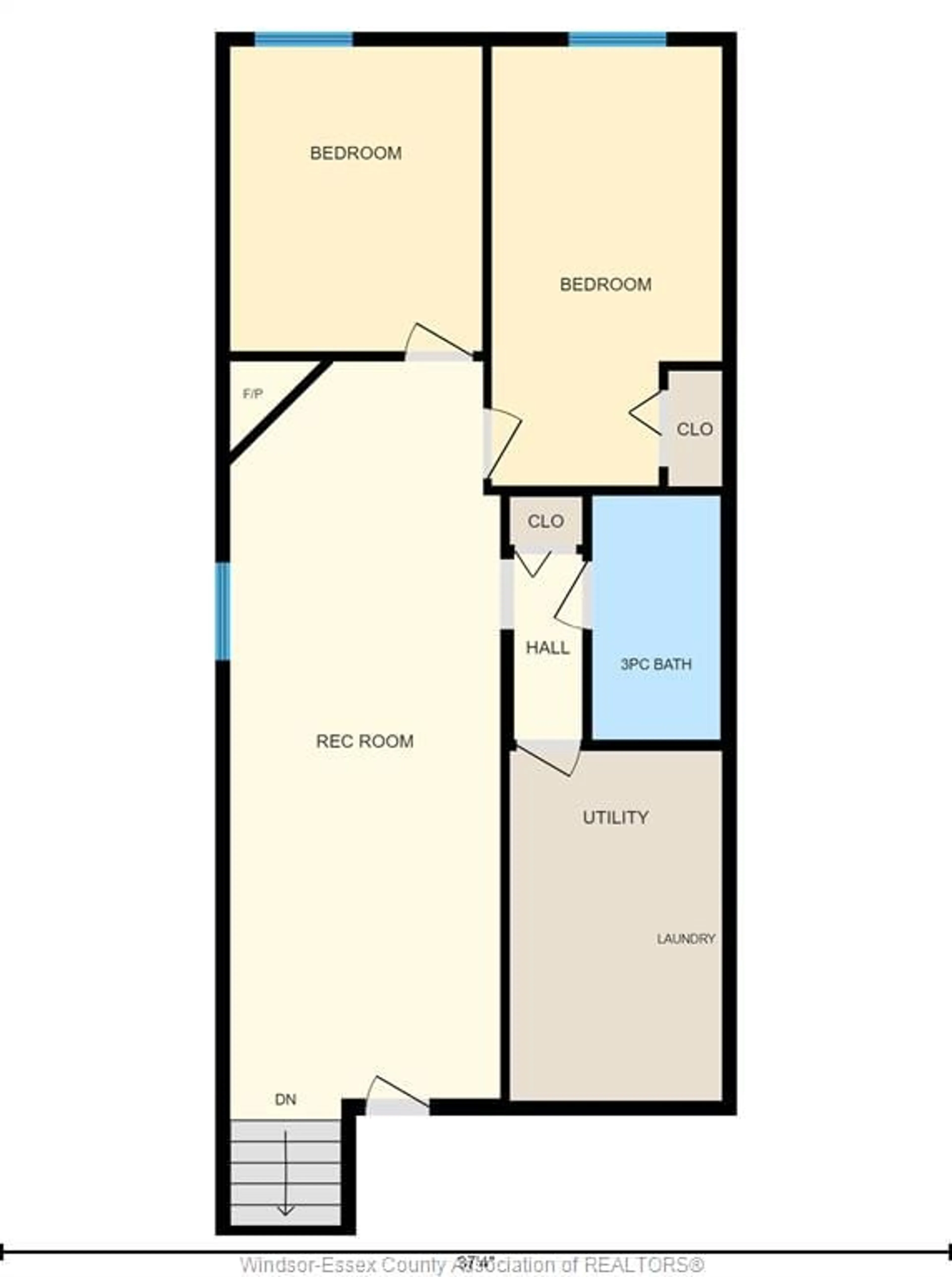Floor plan for 1039 SILVERDALE, Windsor Ontario N9G 2R9