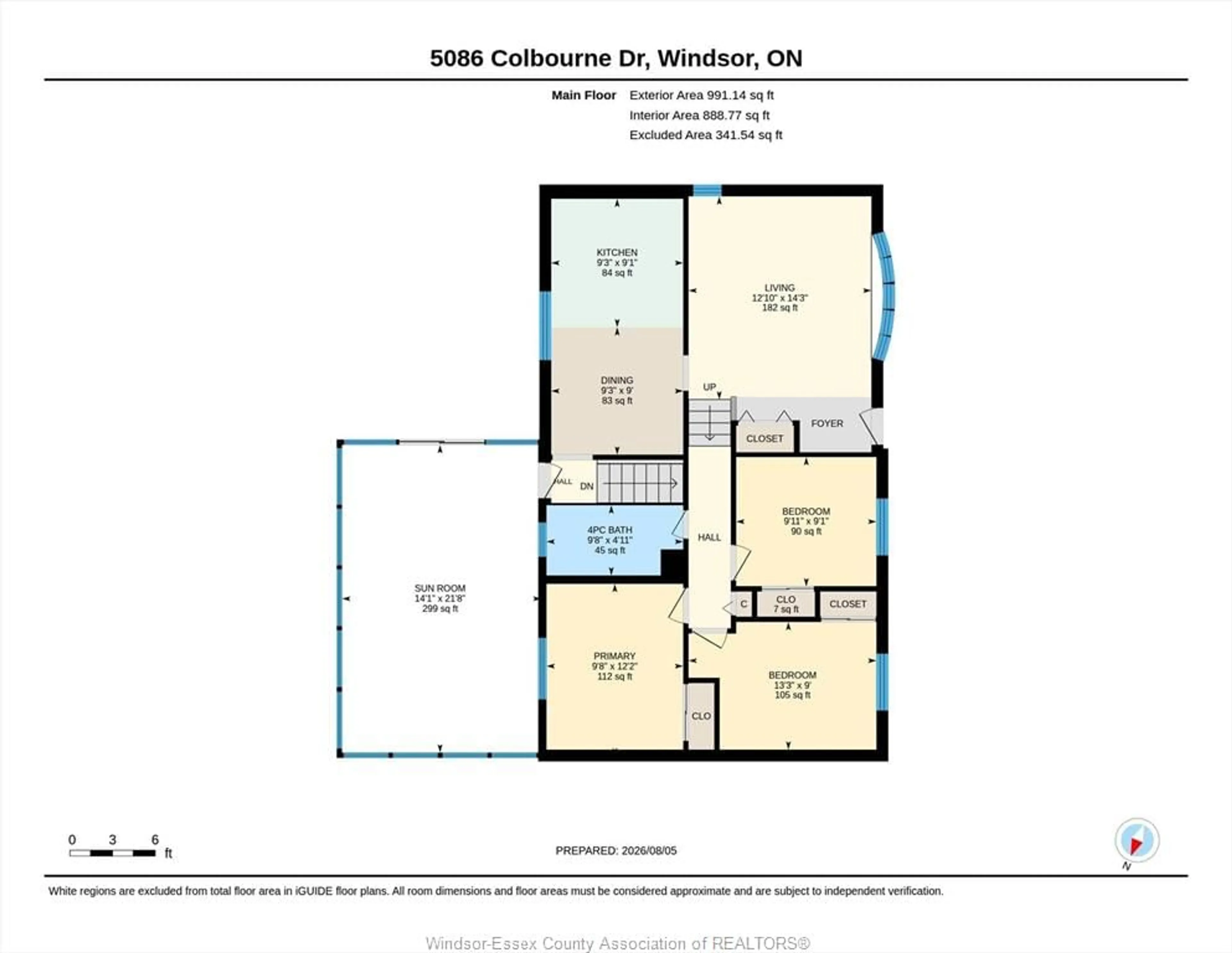 Floor plan for 5086 COLBOURNE Dr, Windsor Ontario N8T 1T8