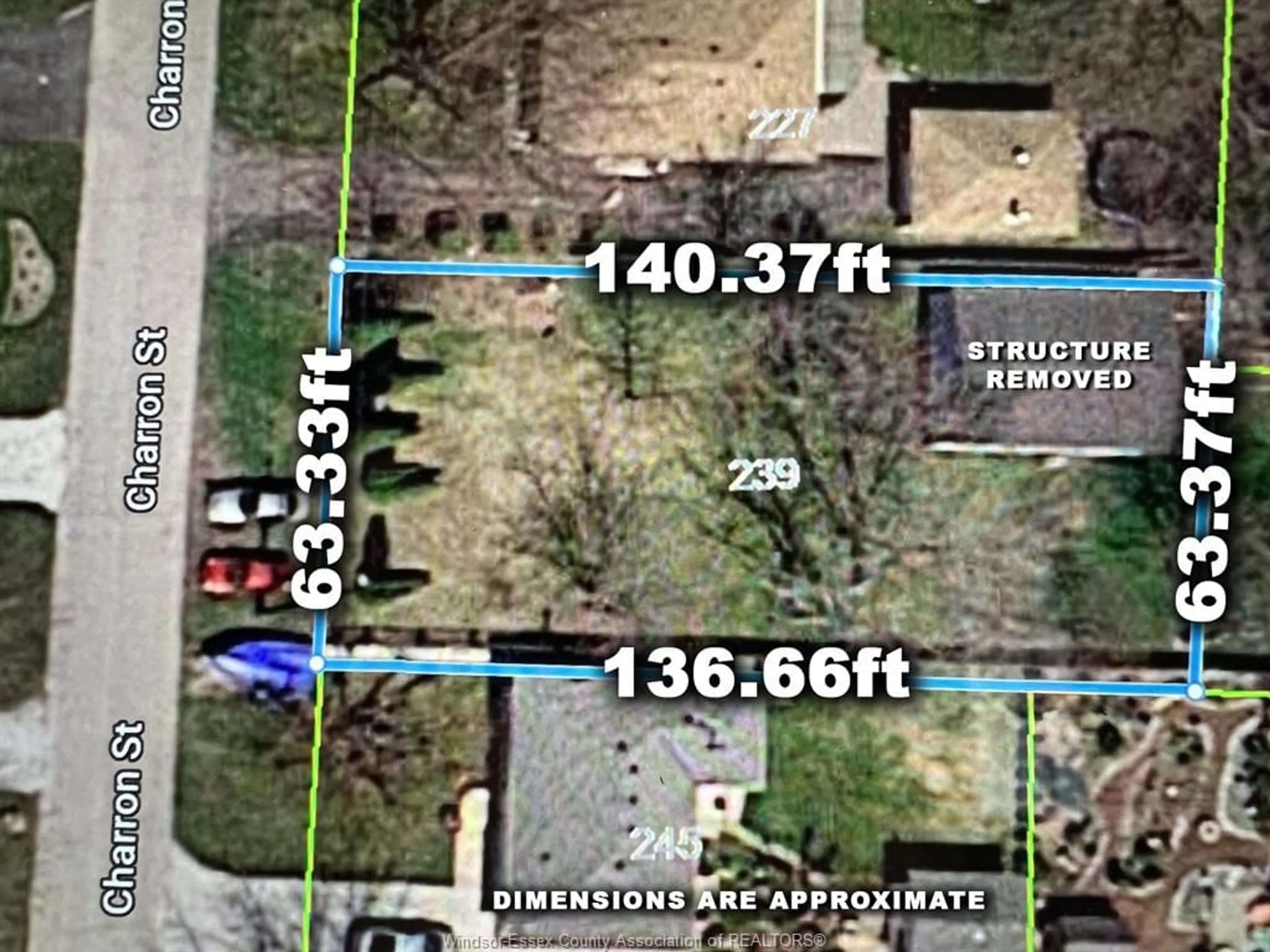 A pic from outside/outdoor area/front of a property/back of a property/a pic from drone, street for 239 CHARRON, Lakeshore Ontario N0R 1A0