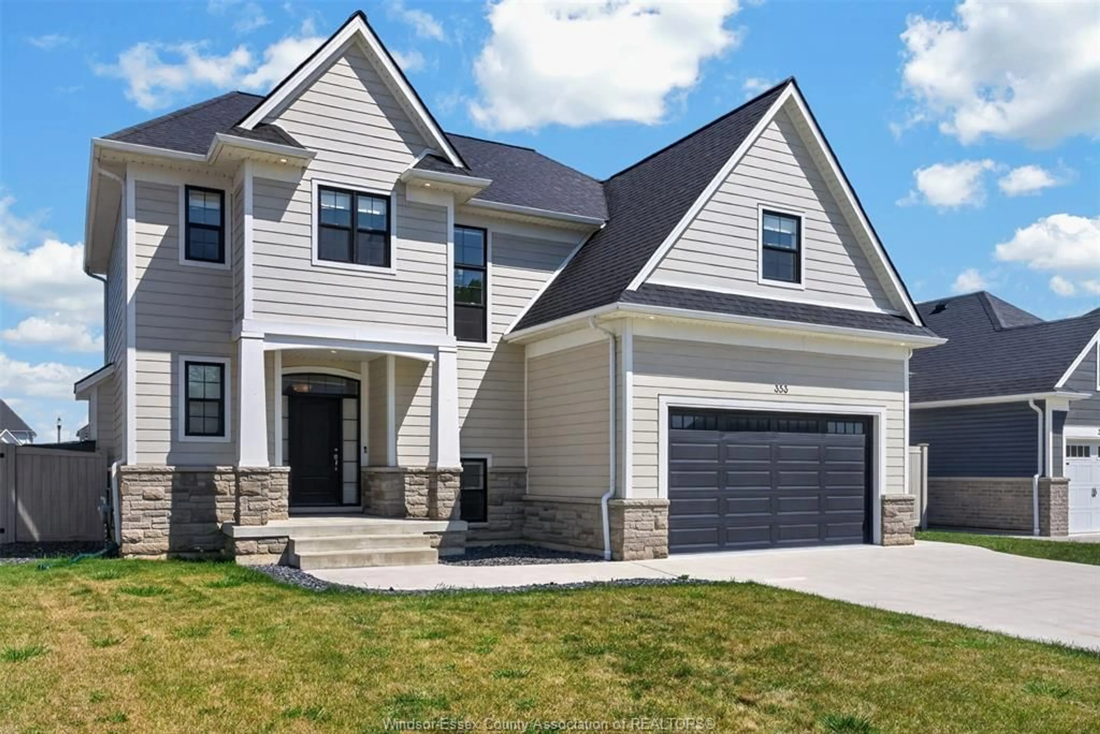 Home with vinyl exterior material, street for 353 BENJAMIN, Belle River Ontario N8L 1B6