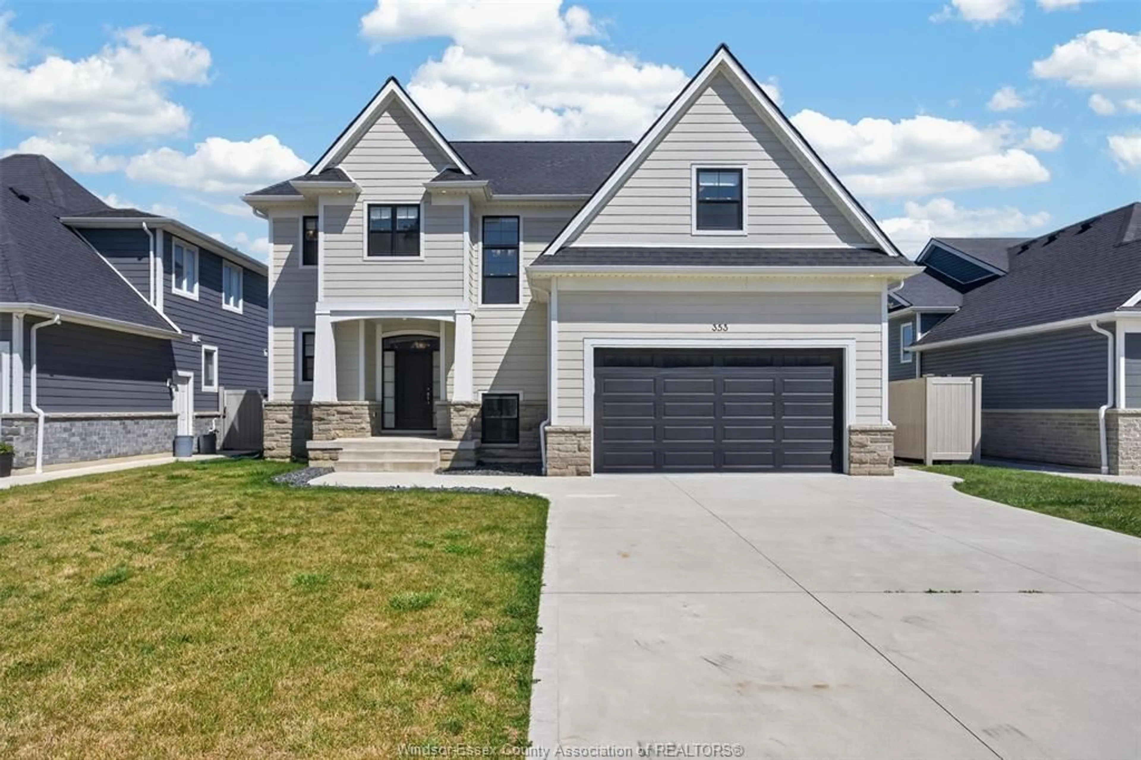 Home with vinyl exterior material, street for 353 BENJAMIN, Belle River Ontario N8L 1B6