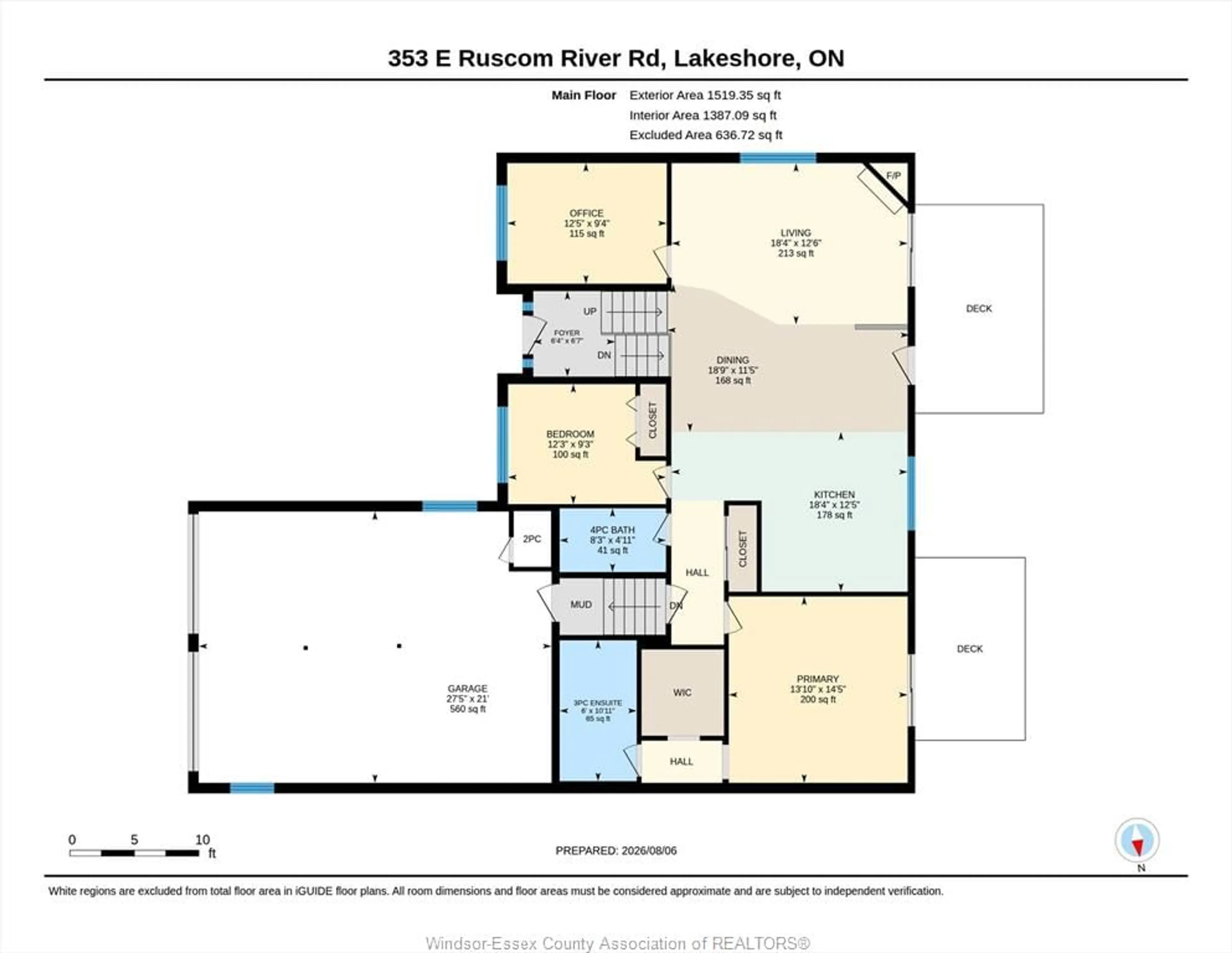 Floor plan for 353 EAST RUSCOM RIVER Rd, Lakeshore Ontario N0R 1S0