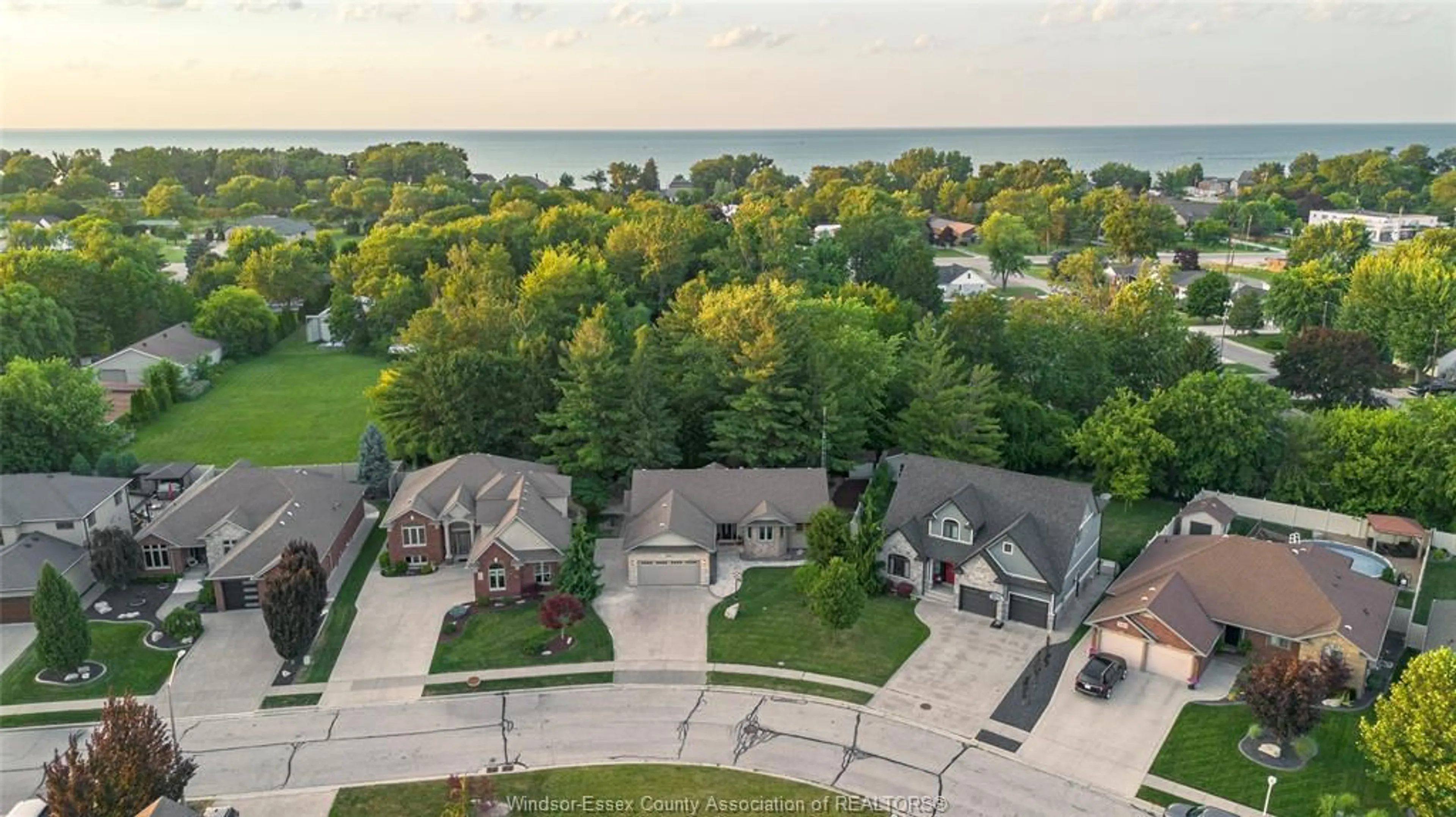 A pic from outside/outdoor area/front of a property/back of a property/a pic from drone, water/lake/river/ocean view for 1160 JILLIAN, Lakeshore Ontario N0R 1A0