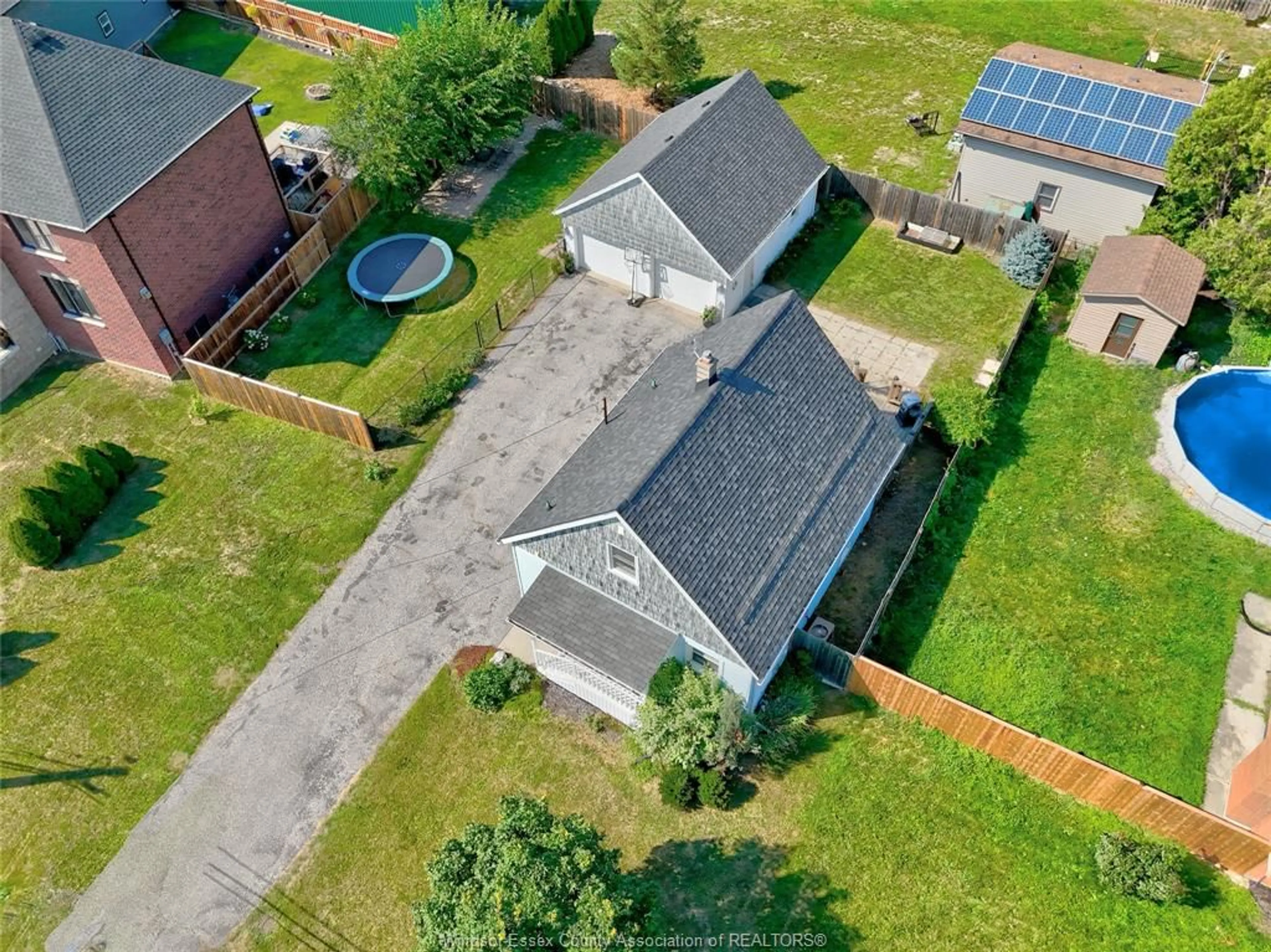 A pic from outside/outdoor area/front of a property/back of a property/a pic from drone, street for 360 HIGHWAY 18, LaSalle Ontario N9J 1A4