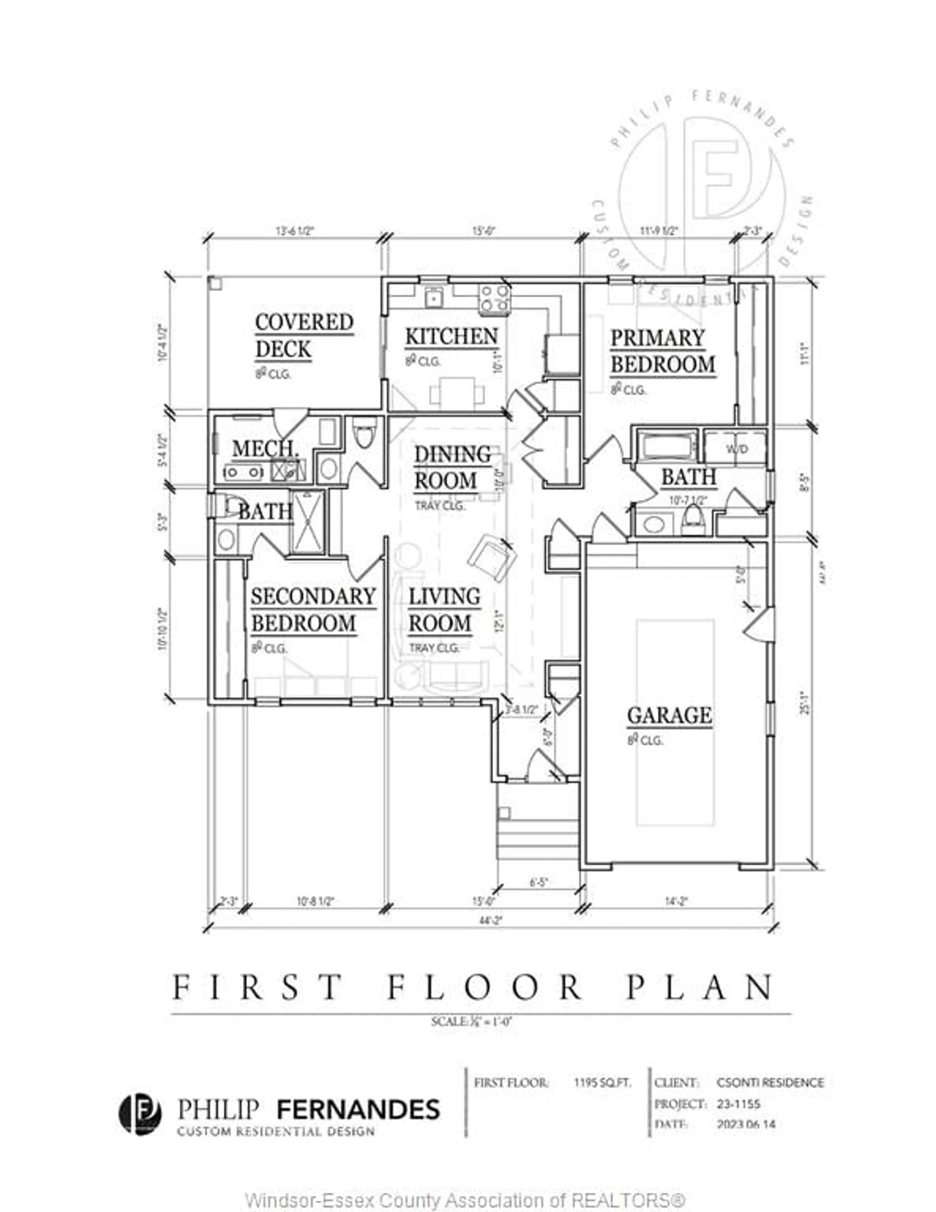 Floor plan for 2482 ROSSINI, Windsor Ontario N8W 4R1