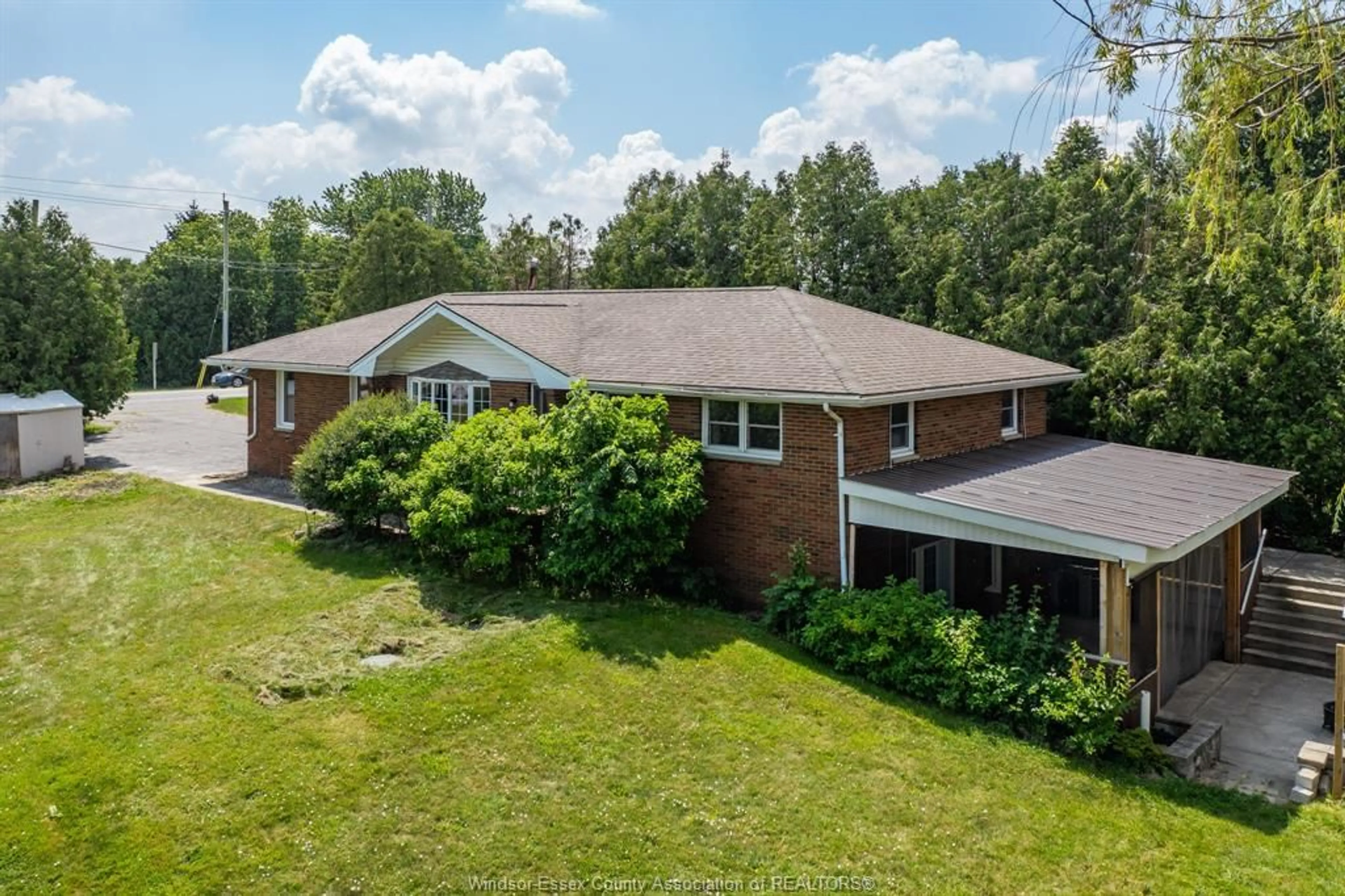 A pic from outside/outdoor area/front of a property/back of a property/a pic from drone, unknown for 1203 COUNTY ROAD 27, Lakeshore Ontario N8L 1B7