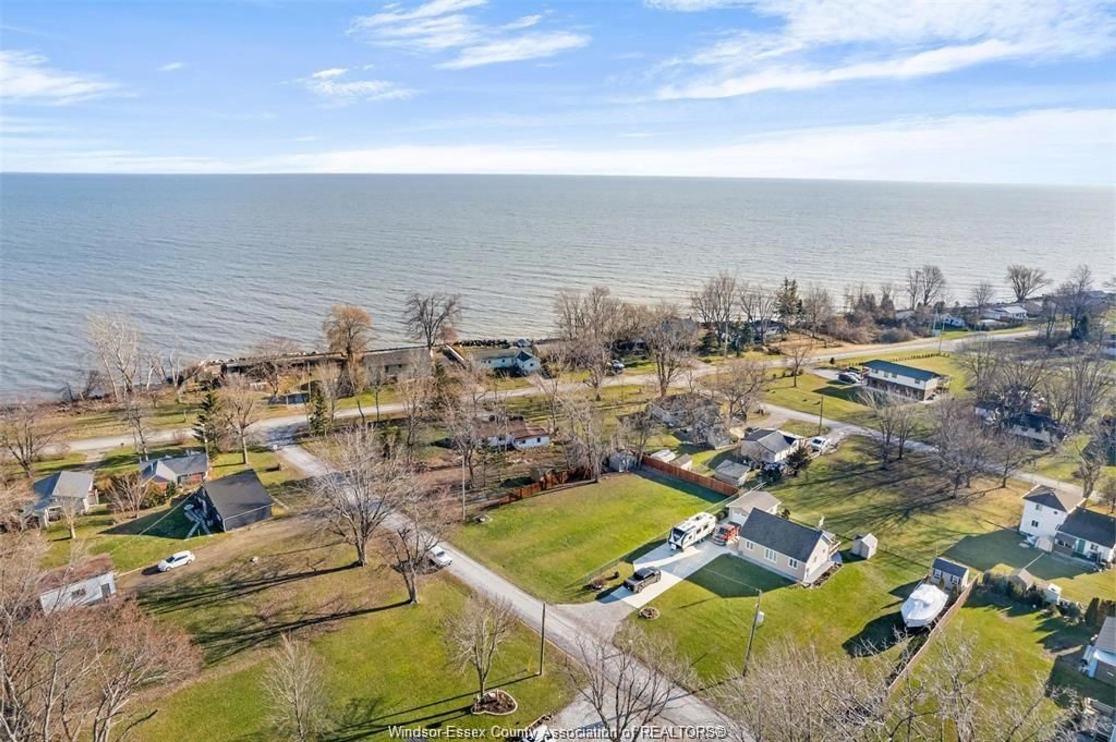 A pic from outside/outdoor area/front of a property/back of a property/a pic from drone, water/lake/river/ocean view for 18 MARENTETTE Ave, Leamington Ontario N0P 2P0