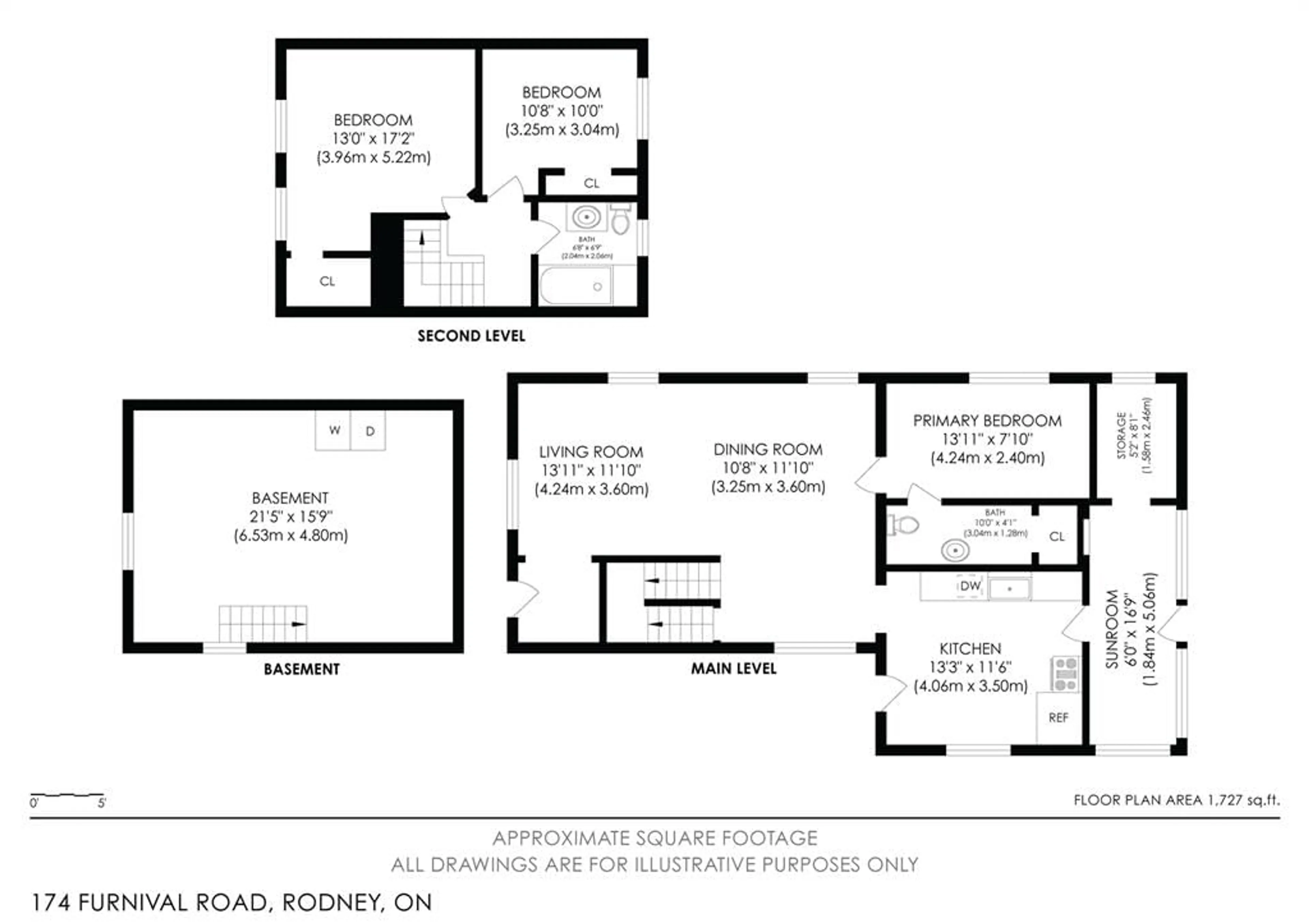 Floor plan for 174 FURNIVAL Rd, Rodney Ontario N0L 2C0