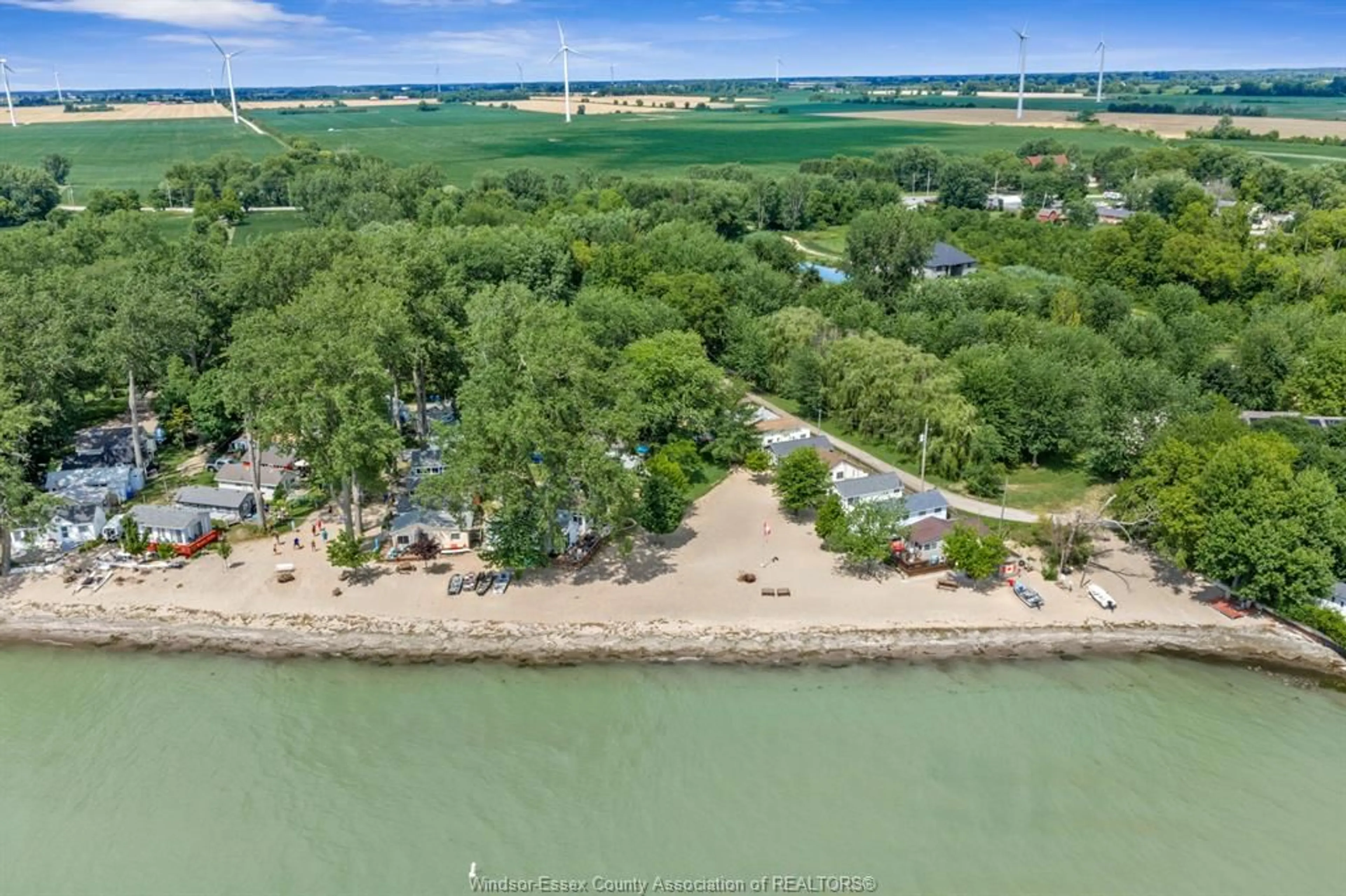 A pic from outside/outdoor area/front of a property/back of a property/a pic from drone, water/lake/river/ocean view for 134 WINDSOR Ave, Harrow Ontario N0R 1G0