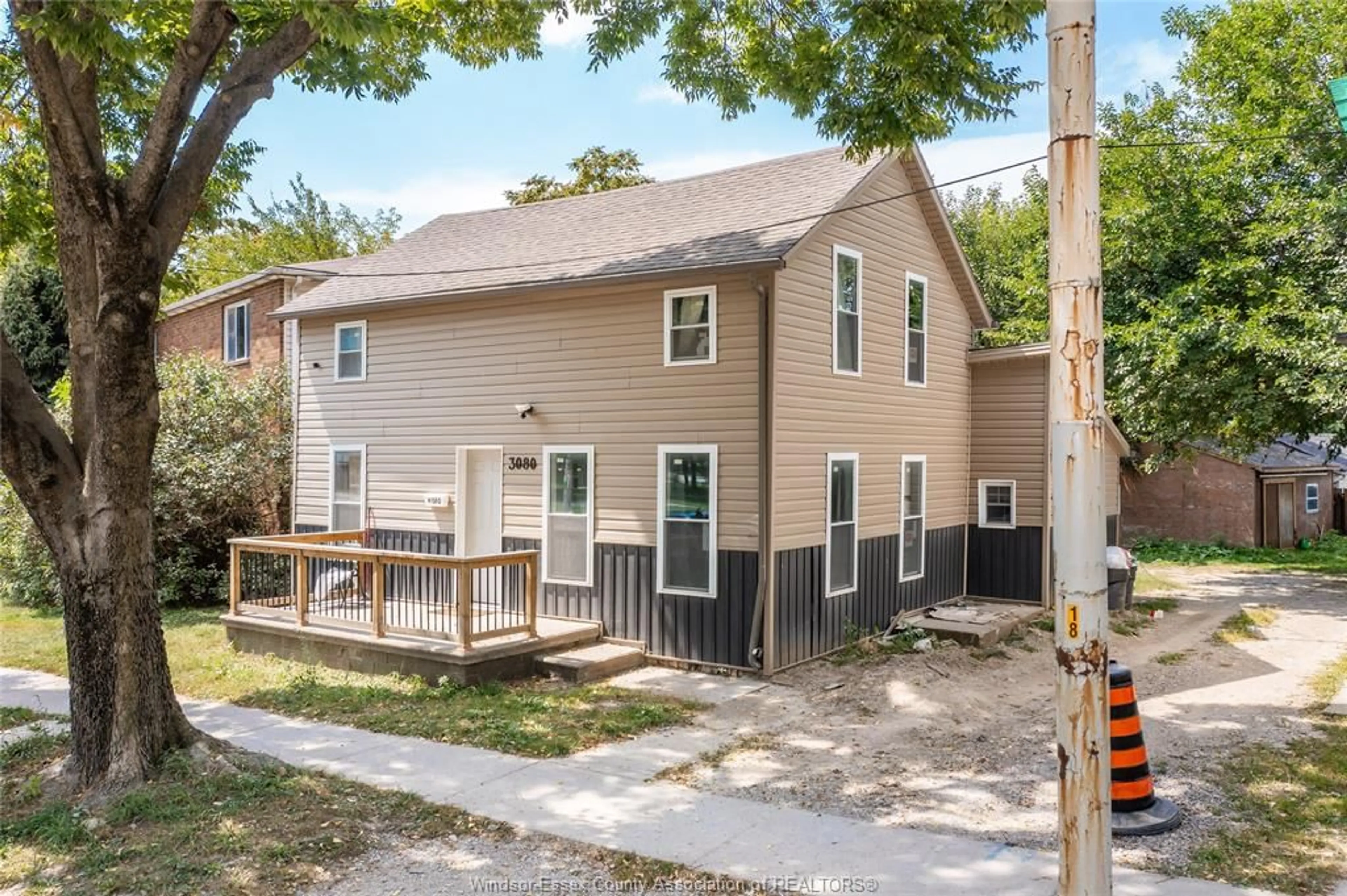 Home with vinyl exterior material, street for 3080 SANDWICH St, Windsor Ontario N9C 1A4