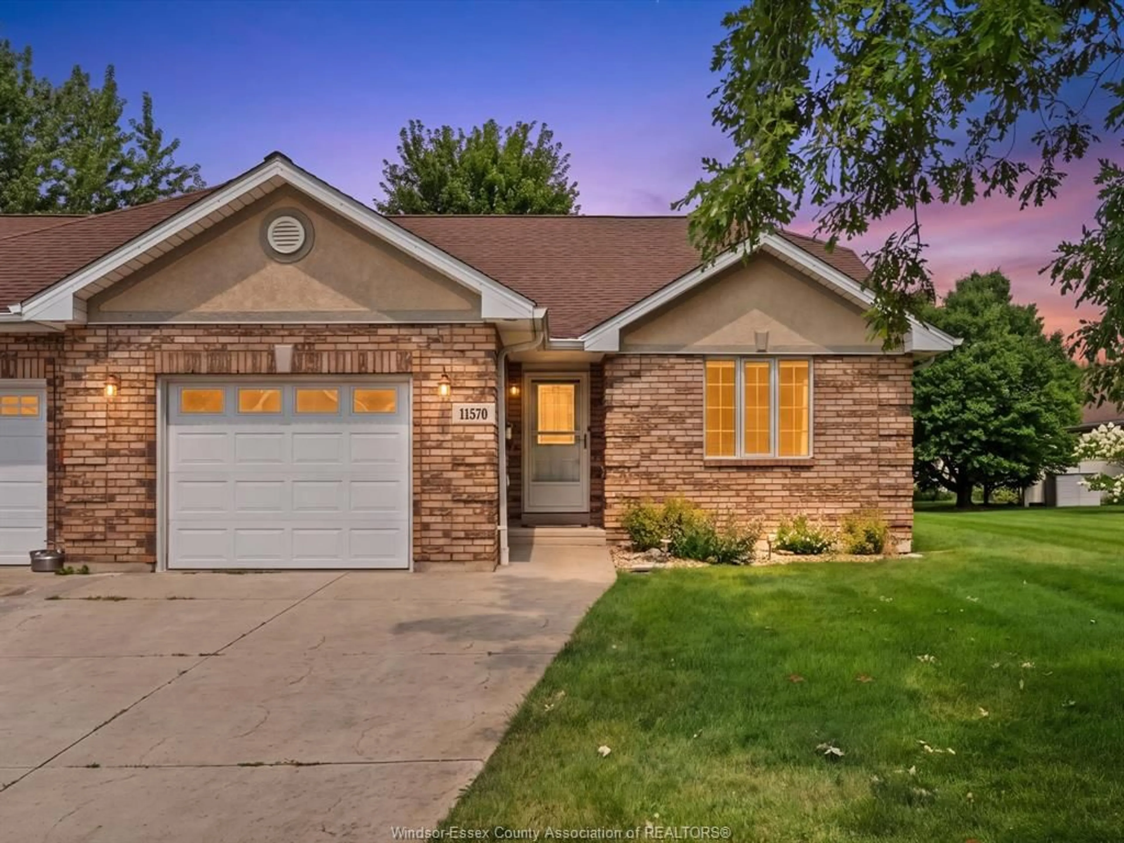 Home with brick exterior material, street for 11570 CORMORANT St, Windsor Ontario N8P 1L8