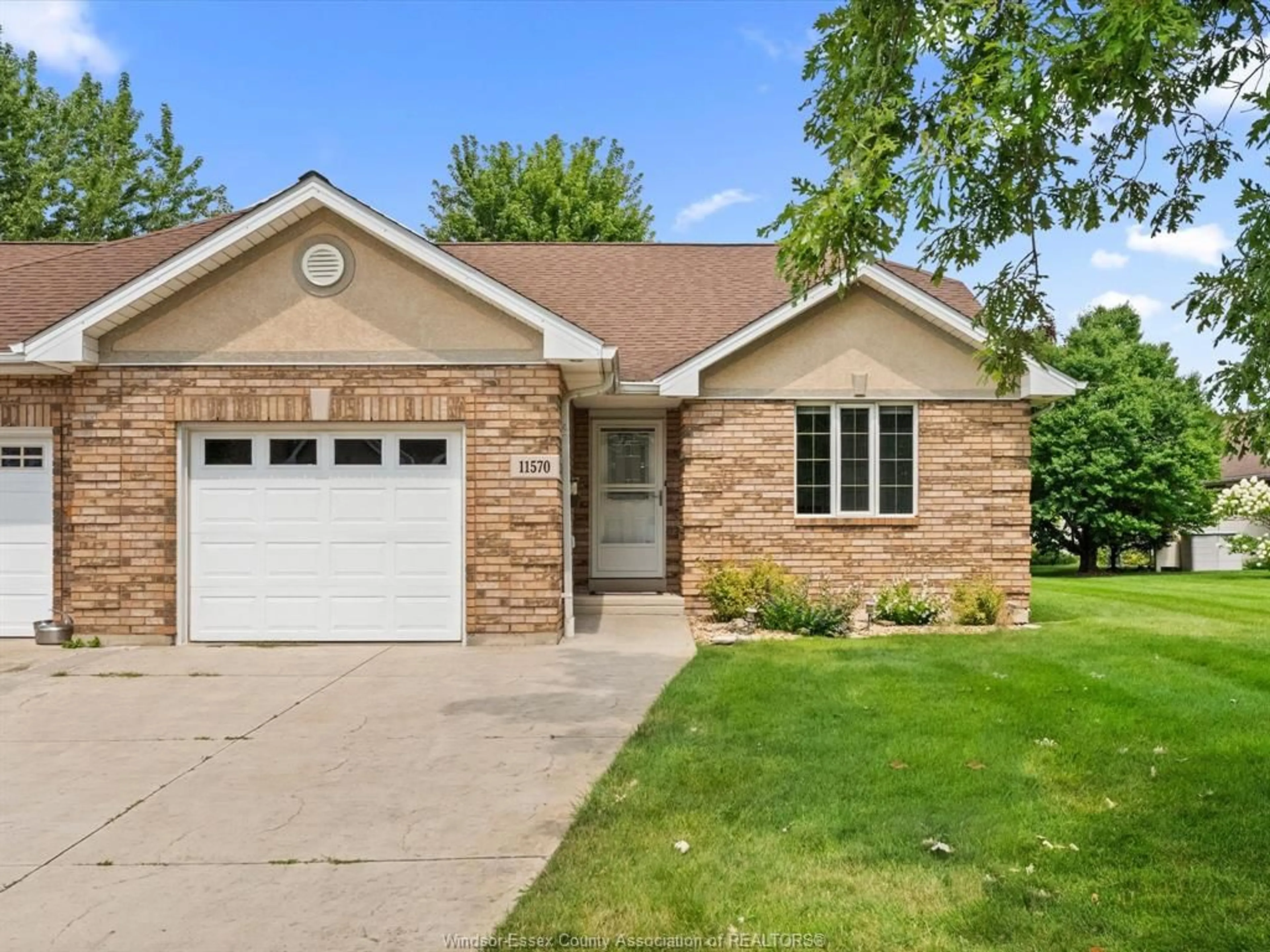 Home with brick exterior material, street for 11570 CORMORANT St, Windsor Ontario N8P 1L8