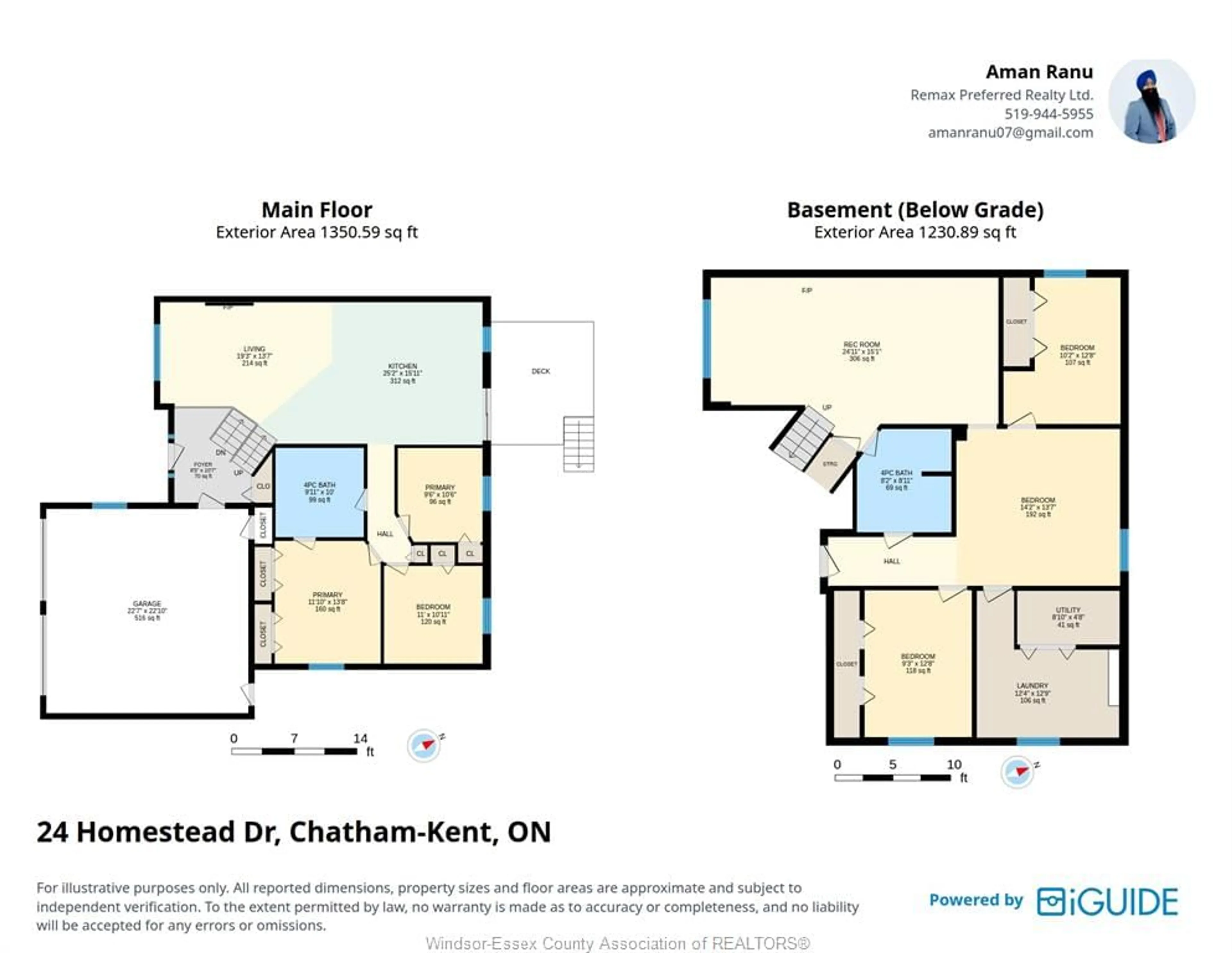 Floor plan for 24 HOMESTEAD Dr, Tilbury Ontario N0P 2L0