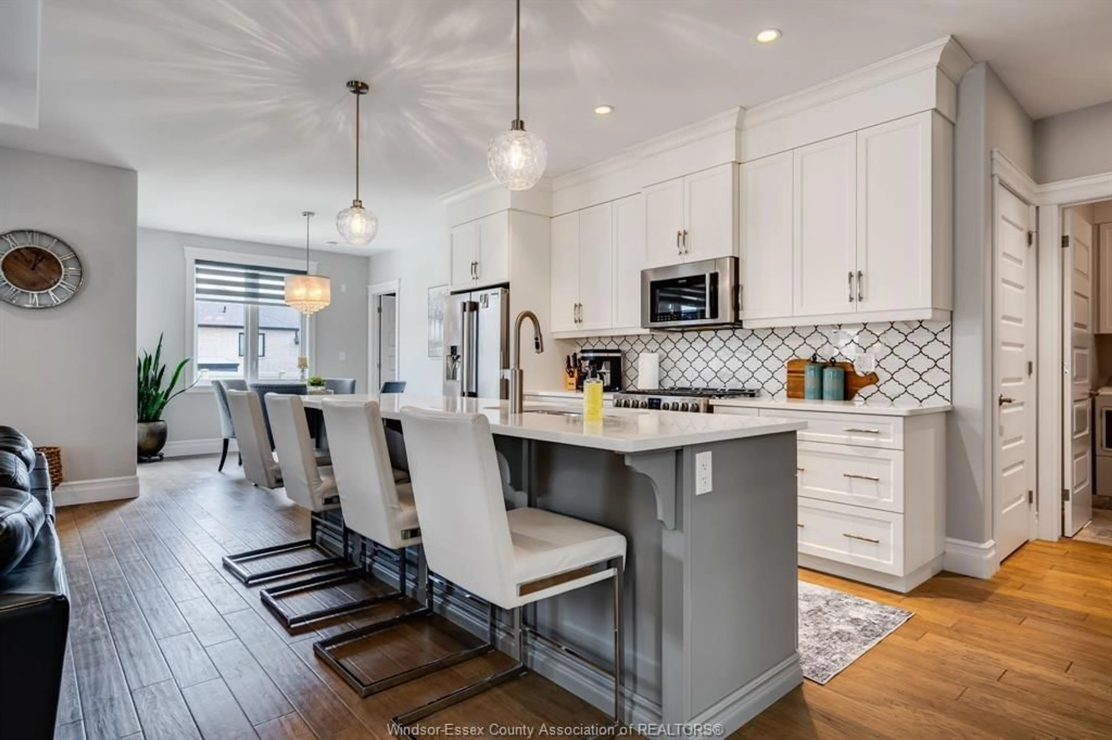 Open concept kitchen, ceramic/tile floor for 1454 Cypress Ave, Windsor Ontario N8P 0E2