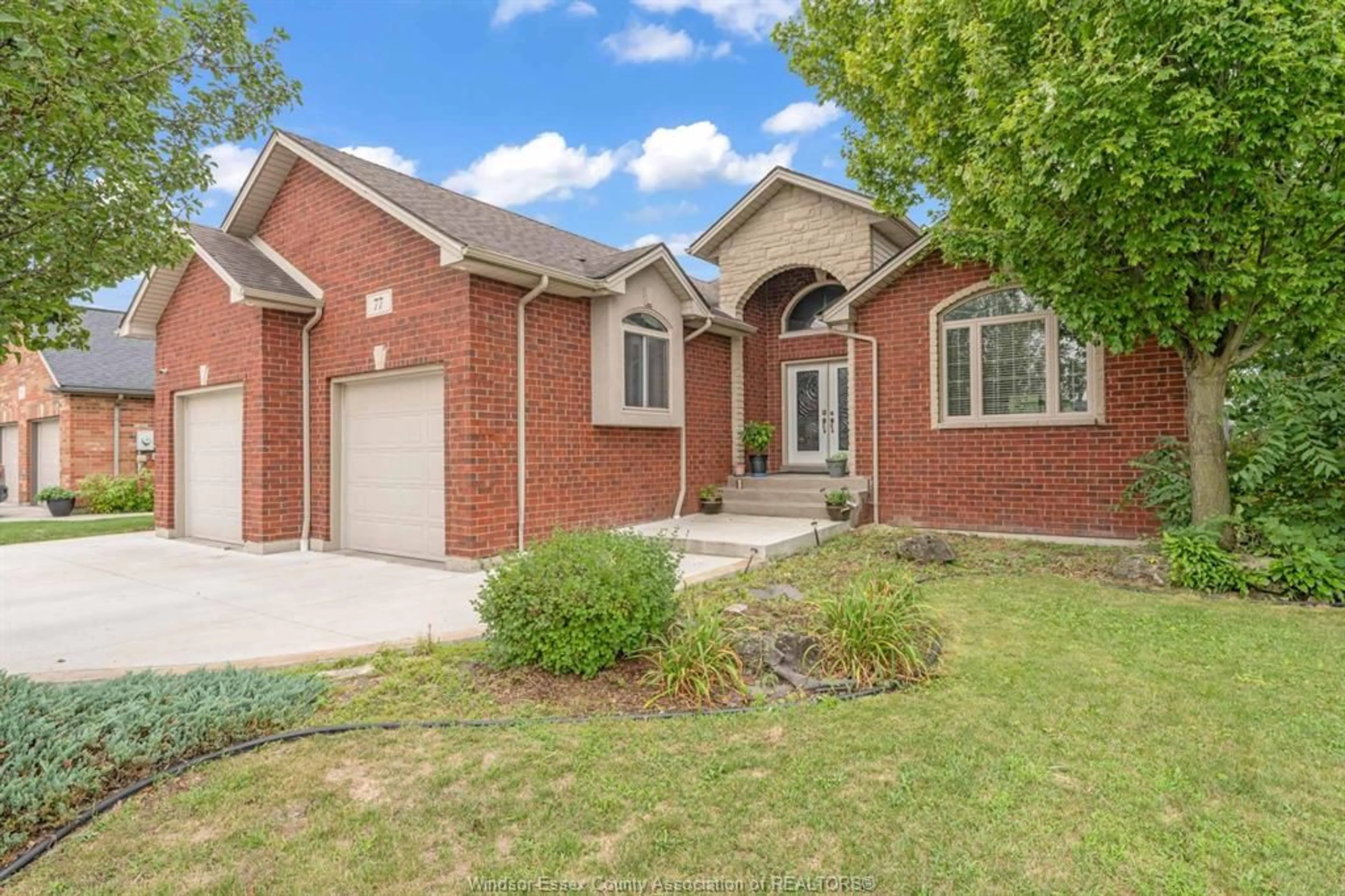 Home with brick exterior material, street for 77 Whelan Dr, Amherstburg Ontario N9V 4B6