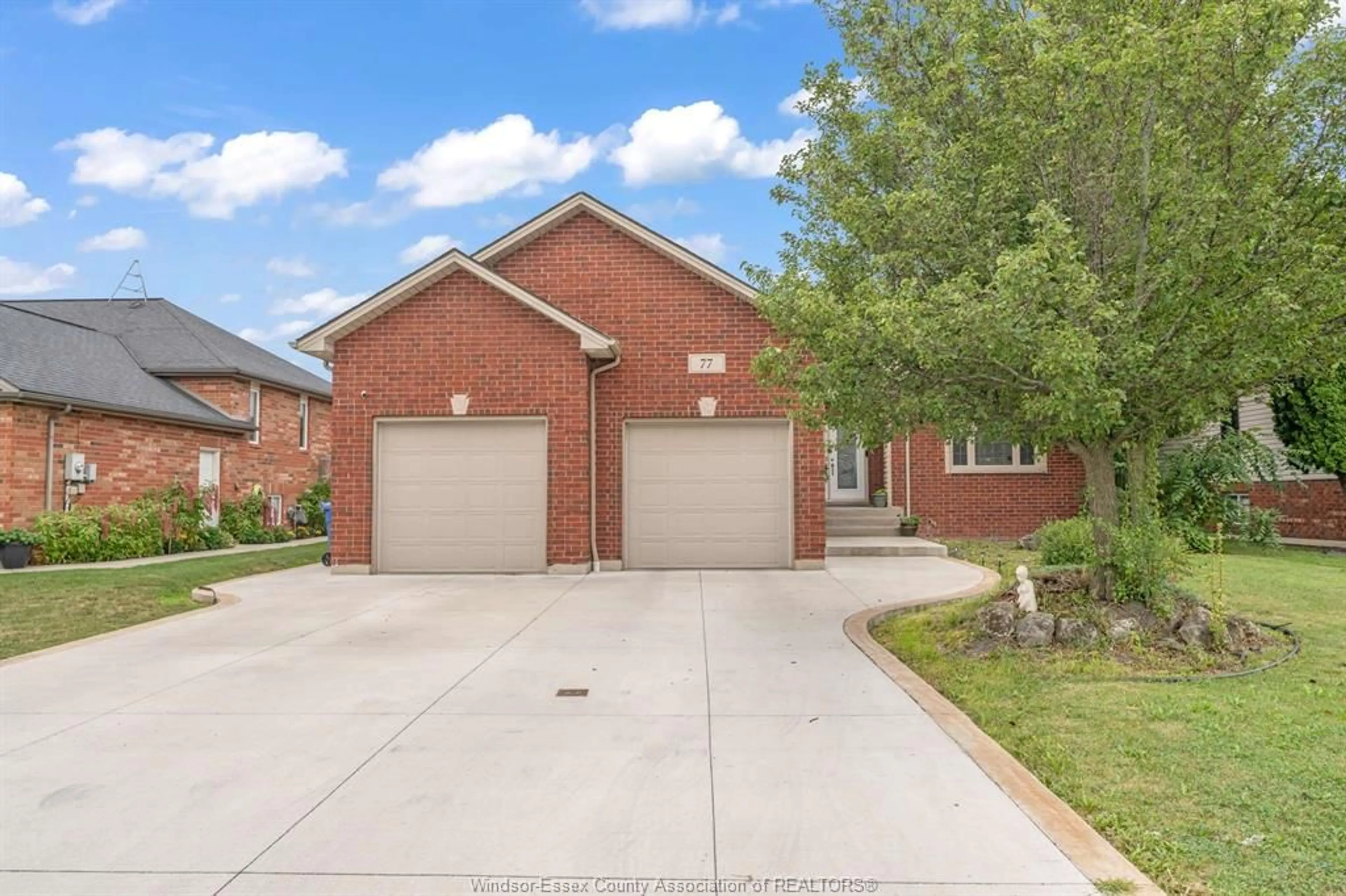 Home with brick exterior material, street for 77 Whelan Dr, Amherstburg Ontario N9V 4B6