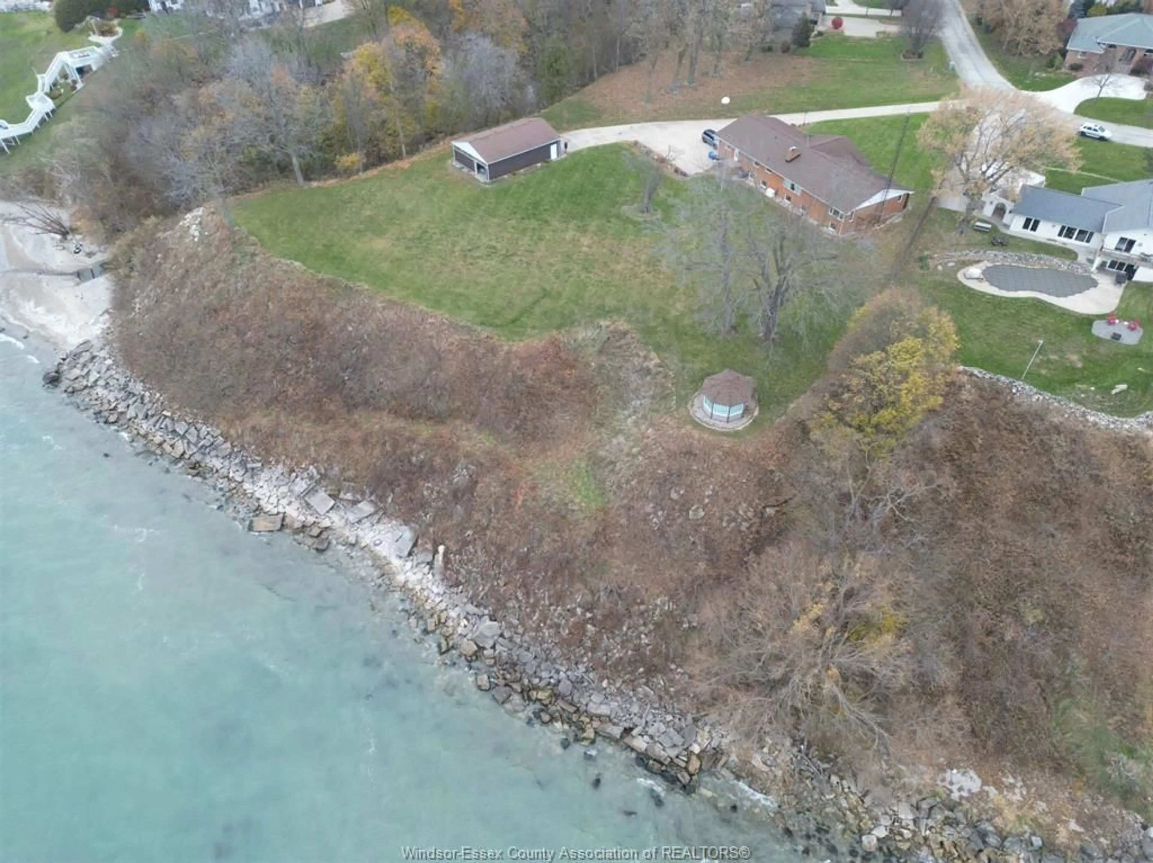 A pic from outside/outdoor area/front of a property/back of a property/a pic from drone, water/lake/river/ocean view for 1239 OXFORD & LOT 13 OXFORD Ave, Kingsville Ontario N9Y 2S8