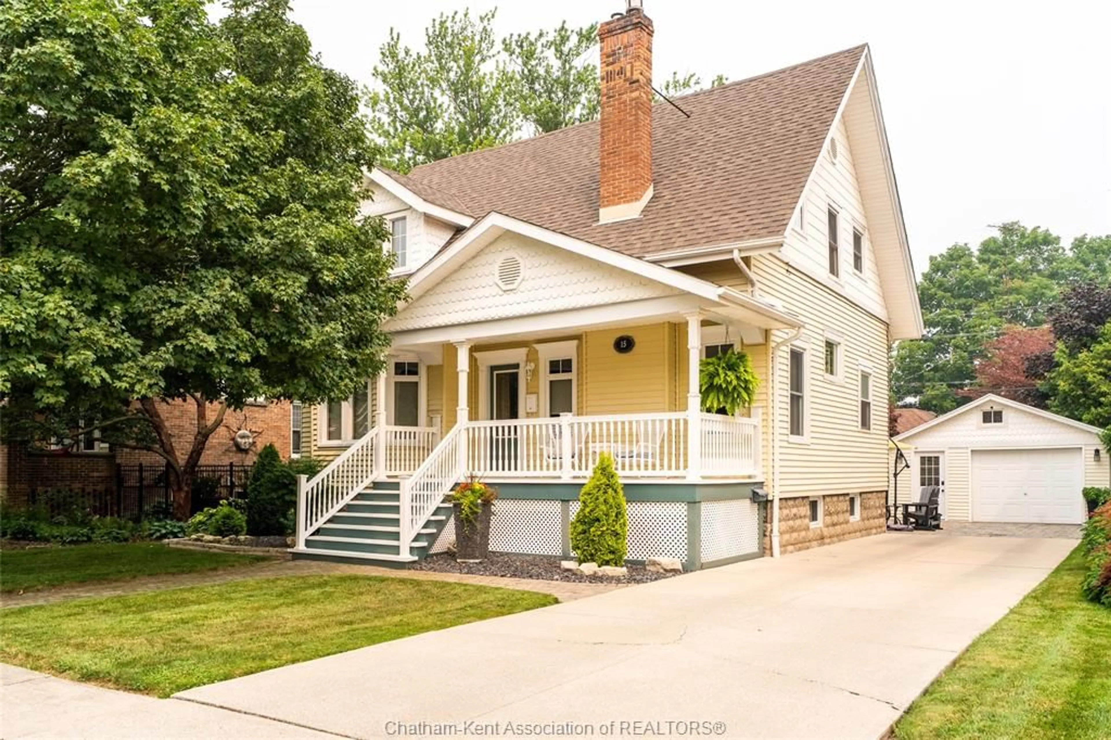 Home with brick exterior material, street for 15 Ellwood Ave, Chatham Ontario N7M 3K2