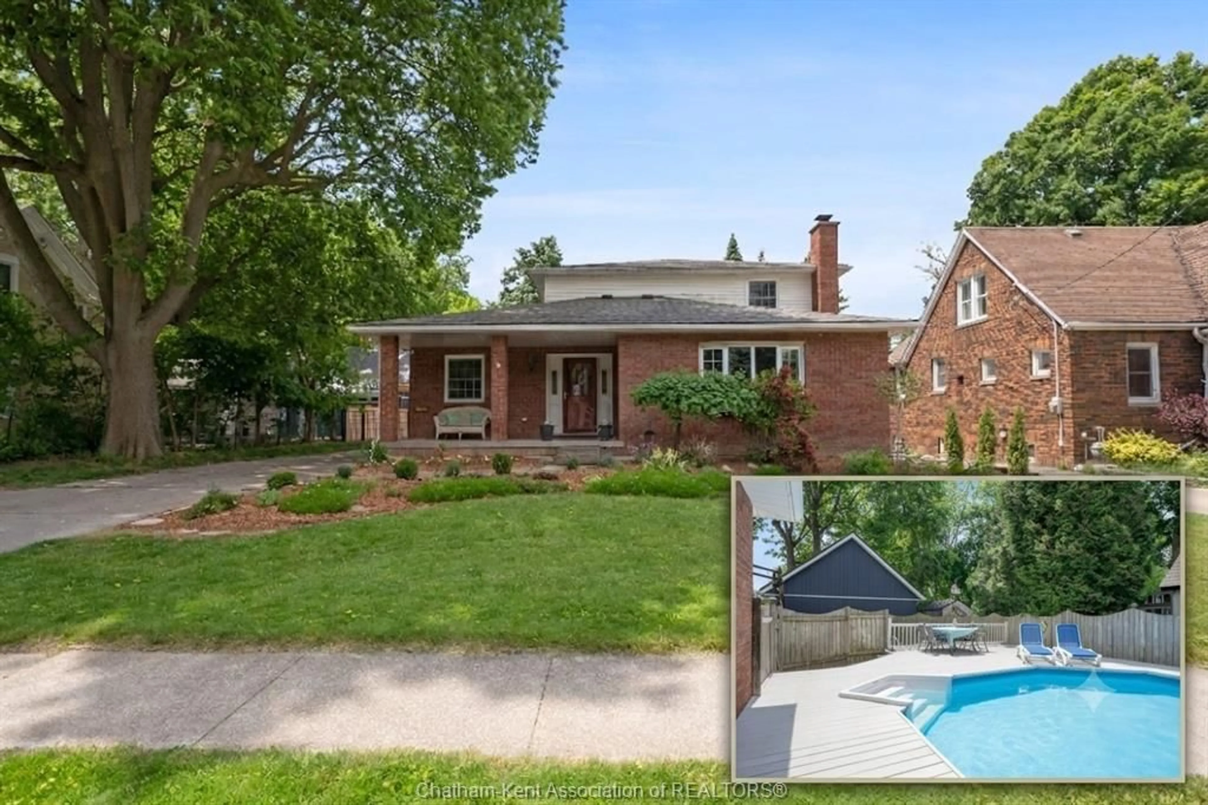 A pic from outside/outdoor area/front of a property/back of a property/a pic from drone, street for 138 ELIZABETH St, Chatham Ontario N7L 2Y4