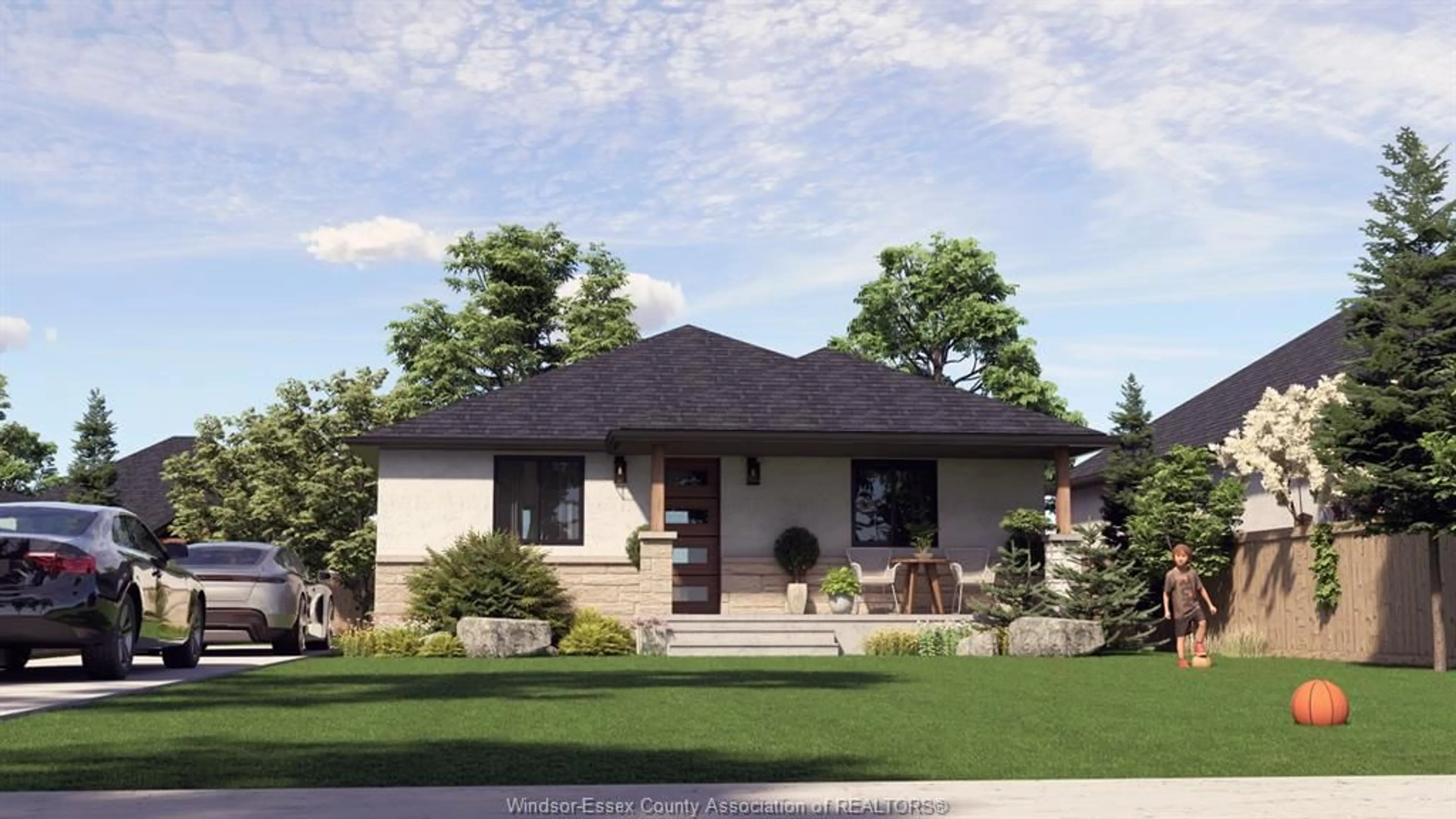 Home with vinyl exterior material, street for 160 AMBASSADOR BEACH #LOT 24, Colchester Ontario N0R 1G0