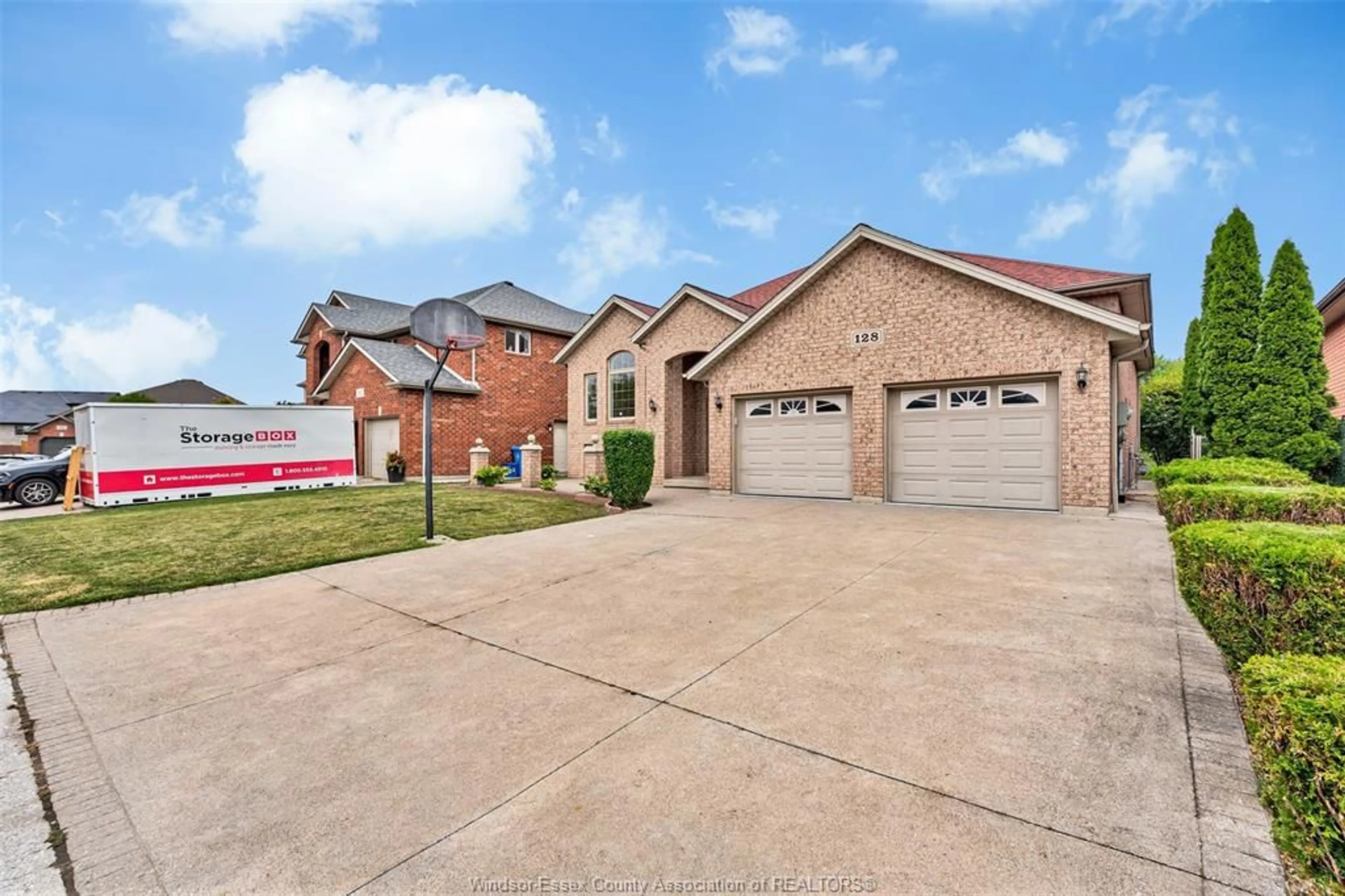 Home with brick exterior material, street for 128 MARINA GROVE, Lakeshore Ontario N9K 1C9