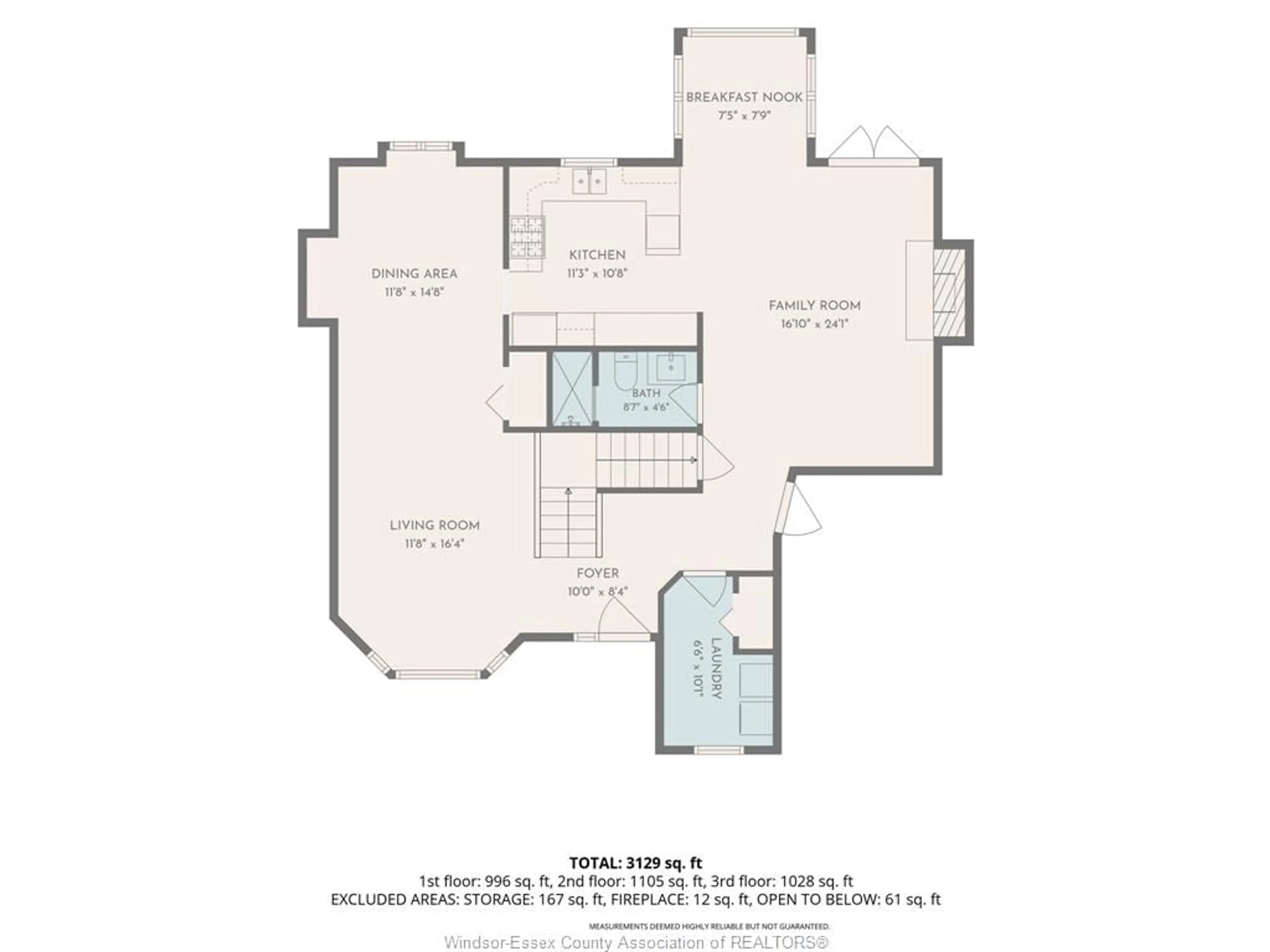 Floor plan for 240 Gary Ave, LaSalle Ontario N9J 1V2