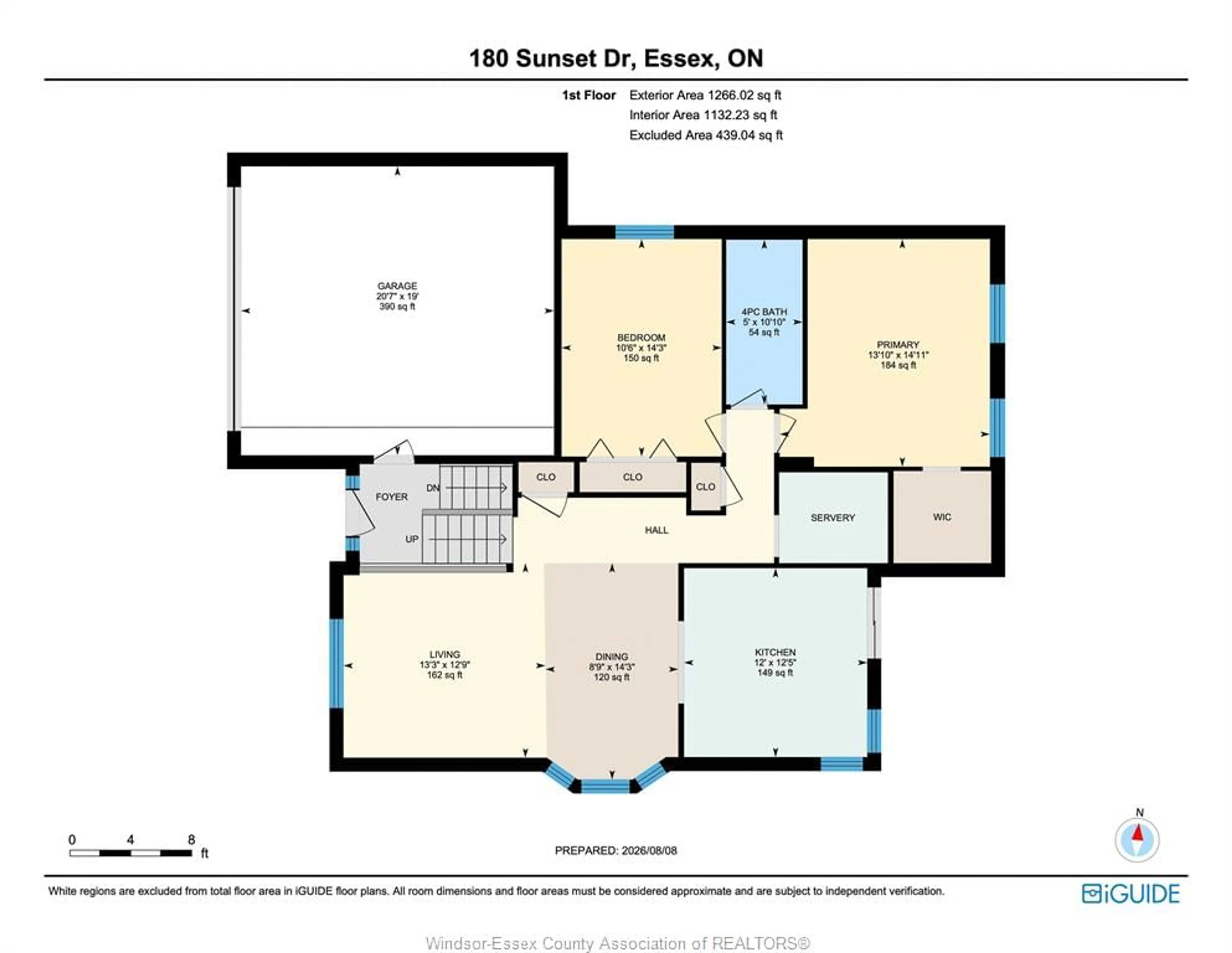 Floor plan for 180 Sunset Dr, Harrow Ontario N0R 1G0