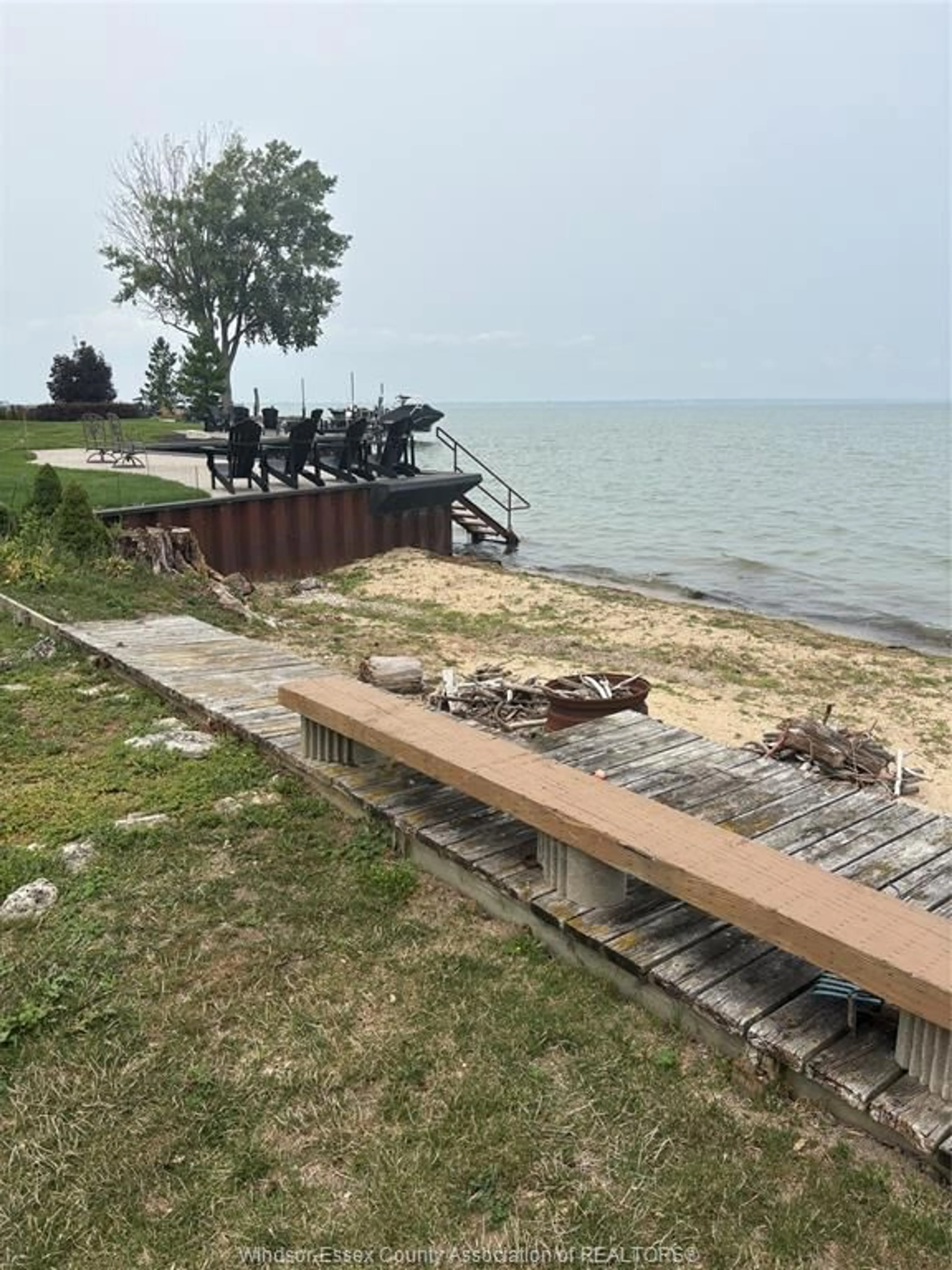 Patio, water/lake/river/ocean view for 13222 RIVERSIDE Dr, Tecumseh Ontario N8N 2M6