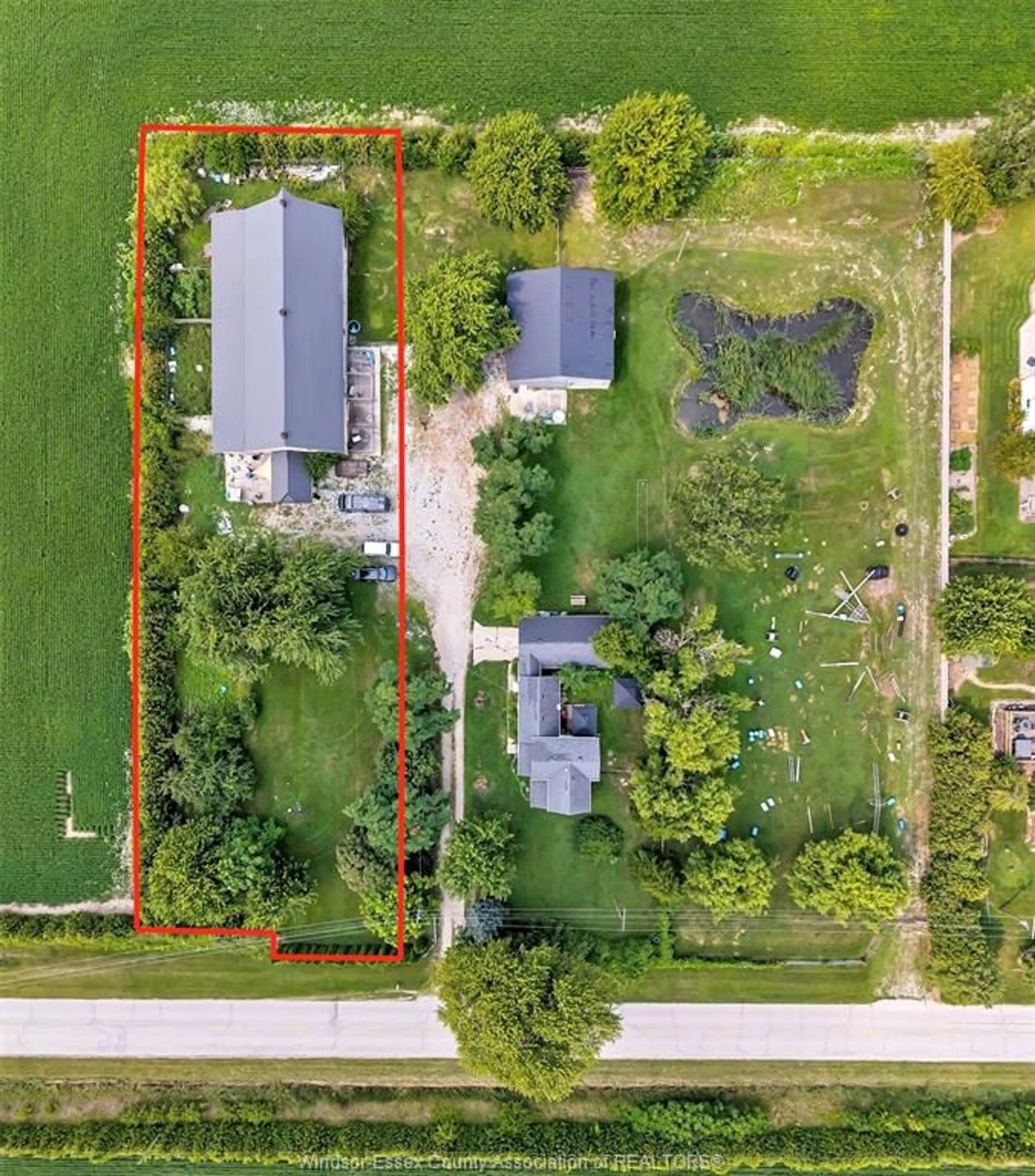 A pic from outside/outdoor area/front of a property/back of a property/a pic from drone, street for V/L CONCESSION 4 SOUTH, Amherstburg Ontario N9V 2Y8