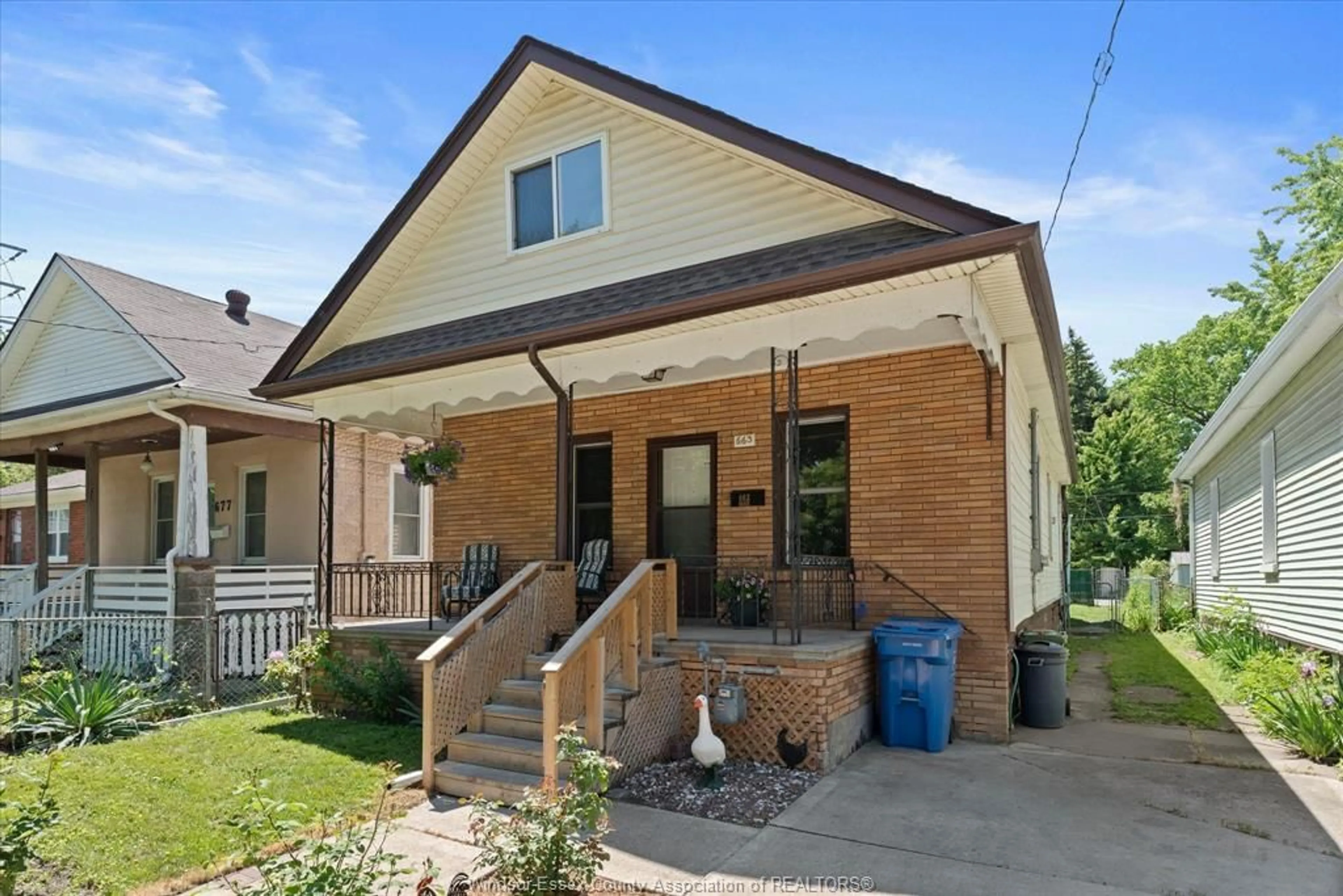 Home with brick exterior material, street for 663 BROCK St, Windsor Ontario N9C 2T1