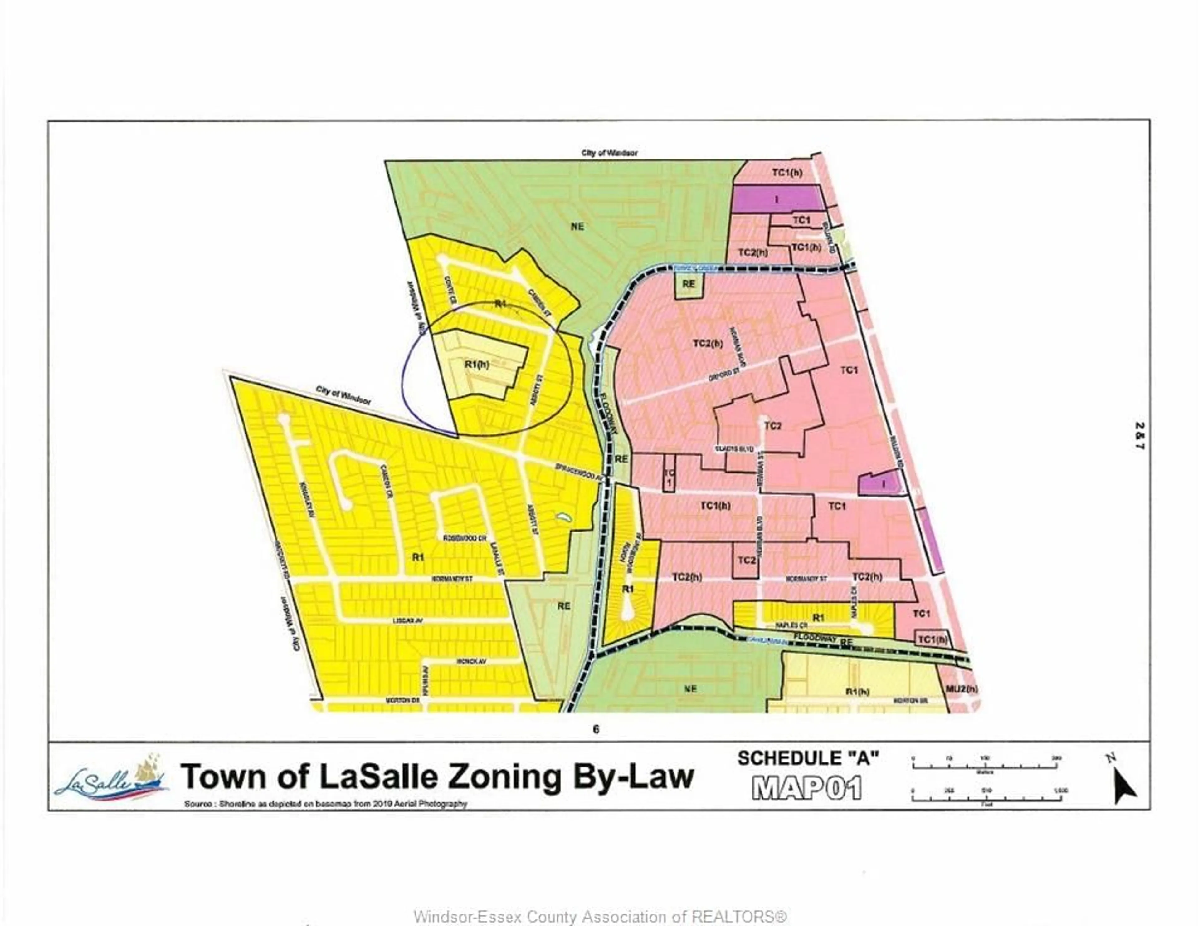 Picture of a map for V/L ABBOTT St #3 PARCELS, LaSalle Ontario N9J 2K5