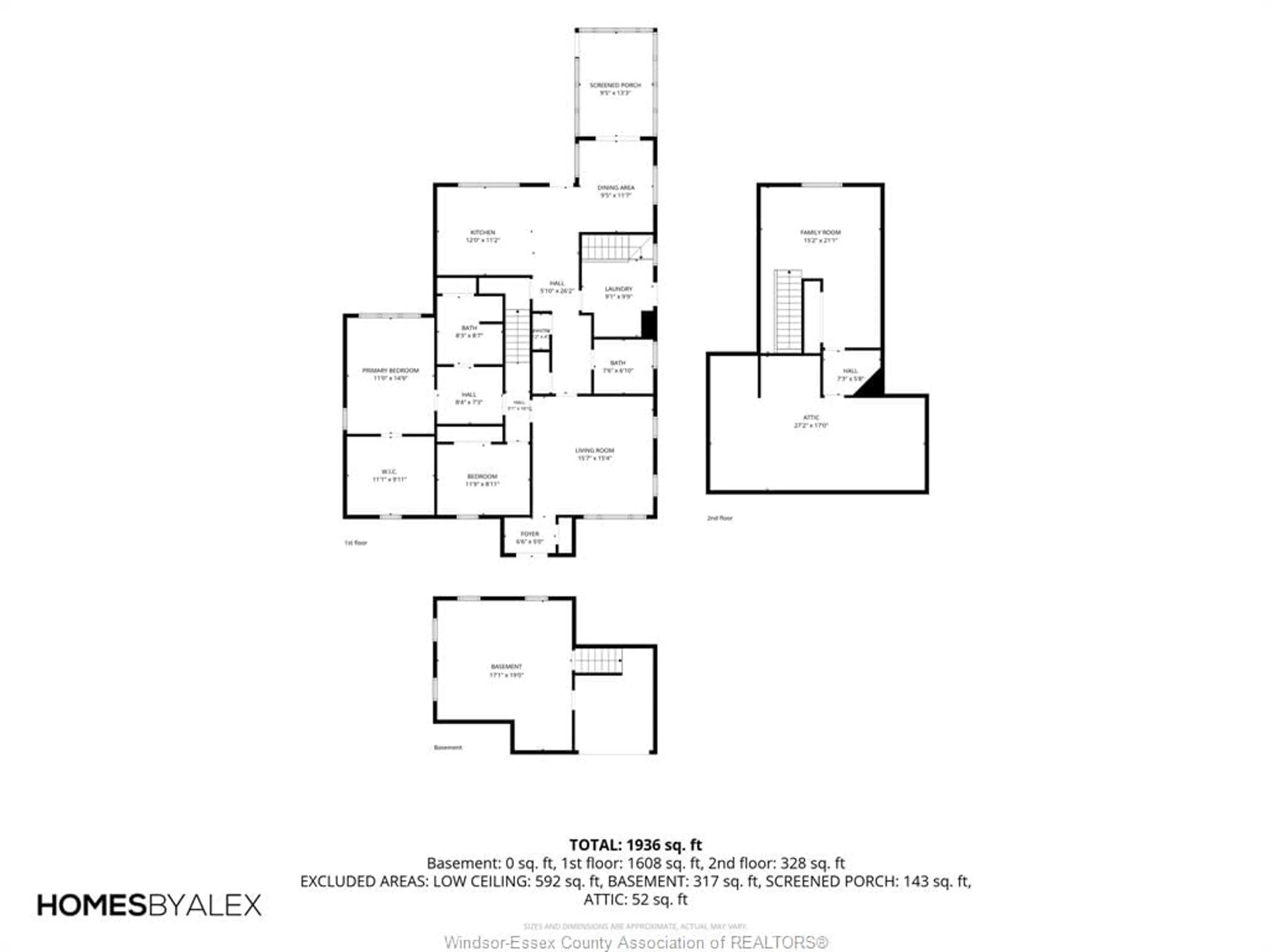 Floor plan for 1233 Croydon Dr, LaSalle Ontario N9H 1B3